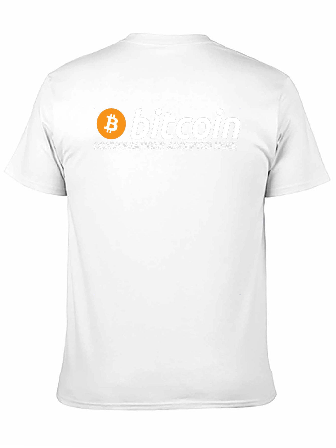 Black Bitcoin T-Shirt Crypto Currency Conversations Tee view 11