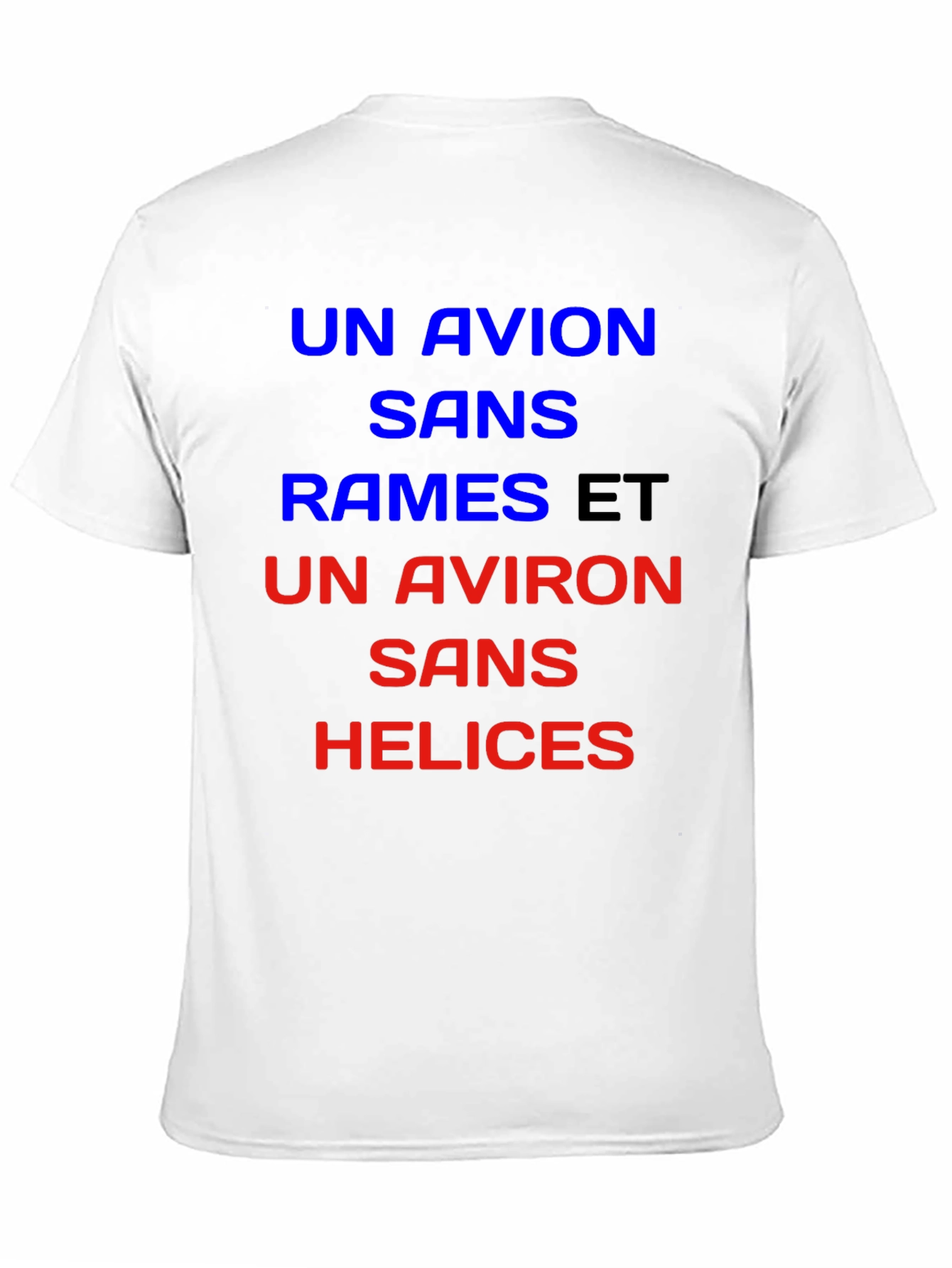 Black Un Avion T-Shirt - French Slogan Tee view 11
