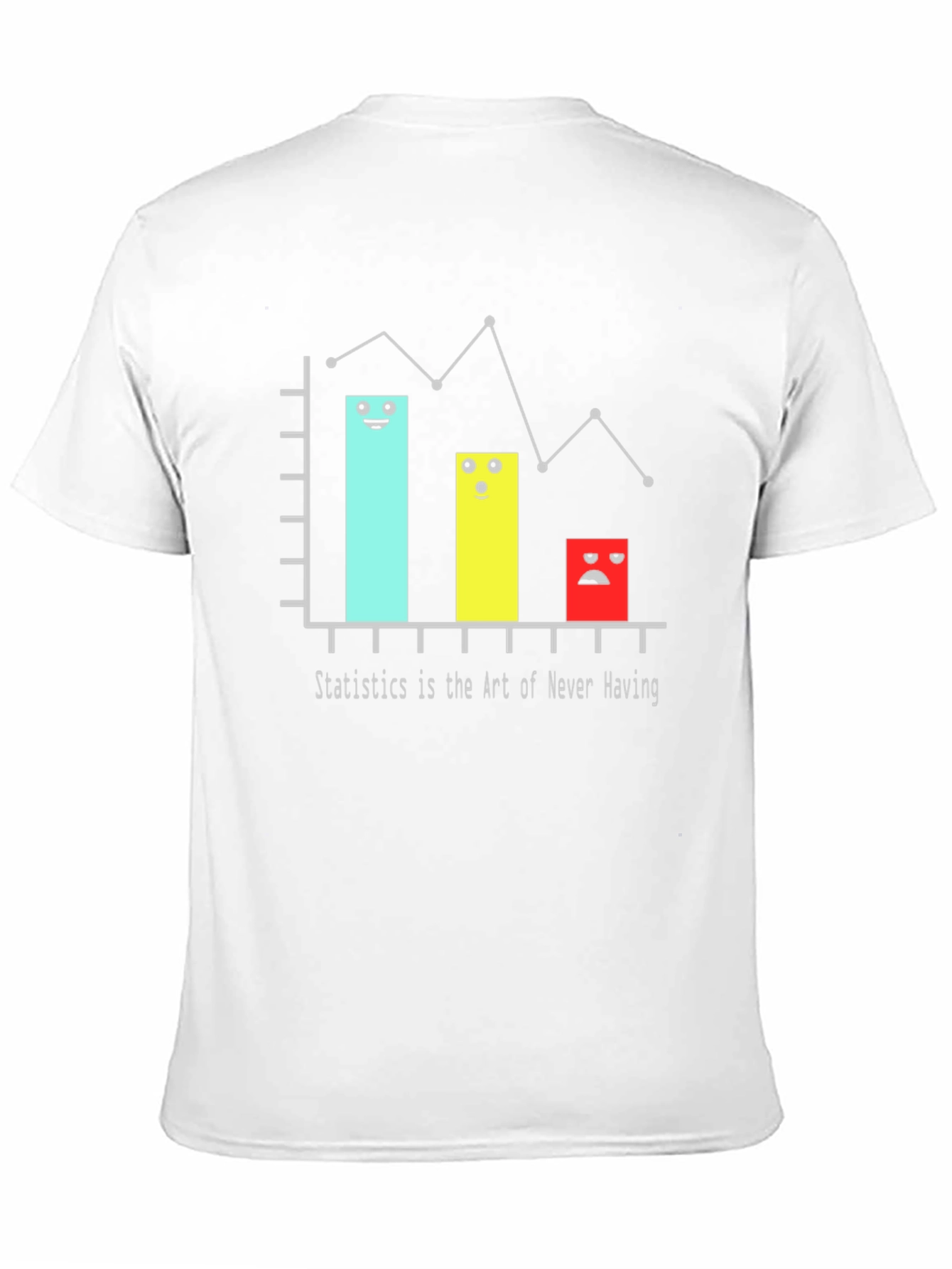 Black Statistics Humor Graphic Tee view 11