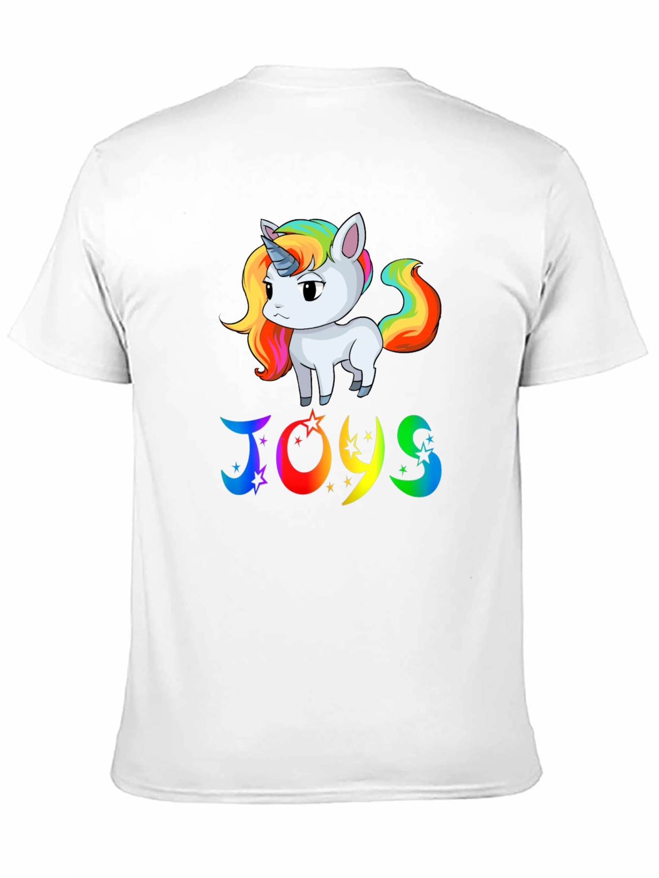 Black Rainbow Unicorn JOYS Graphic Tee view 11