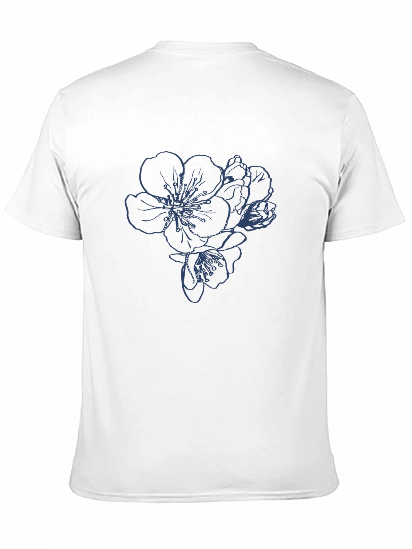 Black Floral Print Black T-Shirt view 11