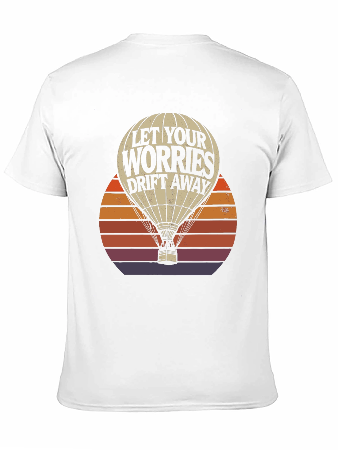 Black Let Your Worries Drift Away T-Shirt view 11