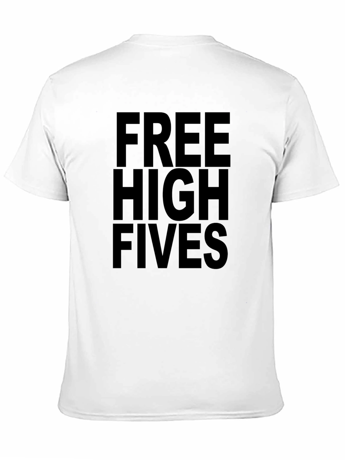 Black Free High Fives Graphic Tee - Black view 11