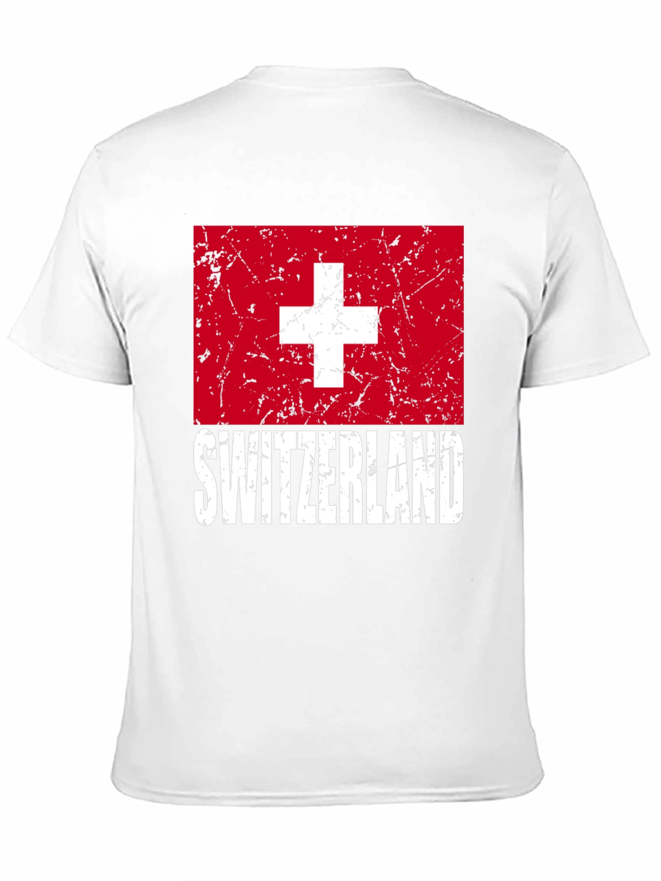 Switzerland Flag Graphic T-Shirt - Black - 11