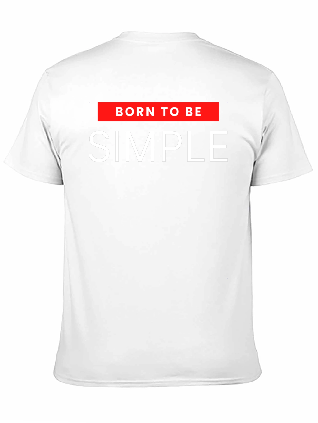 Black Born to be Simple Graphic T-Shirt view 11