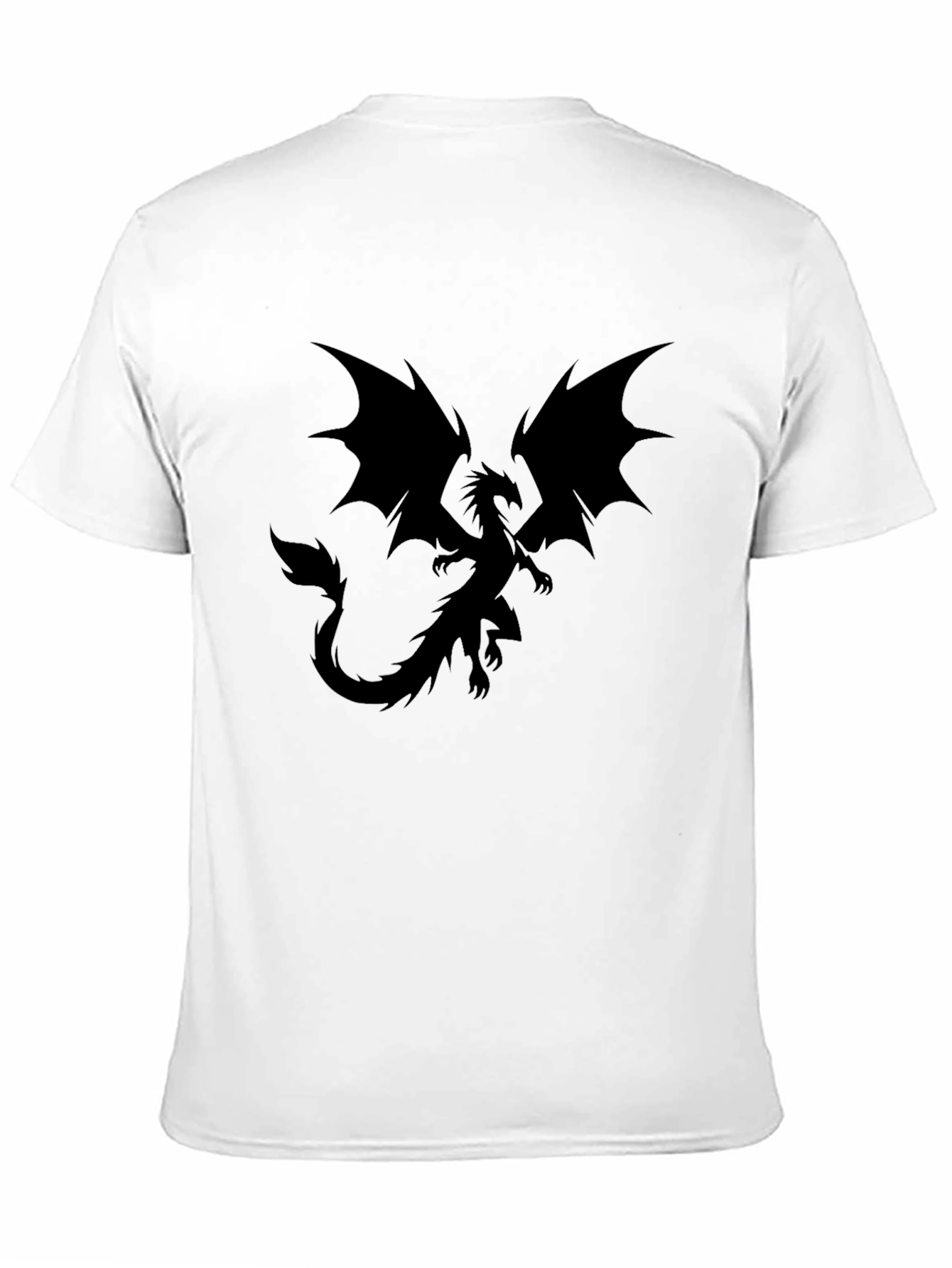 Dragon Graphic Black T-Shirt for Men - 11