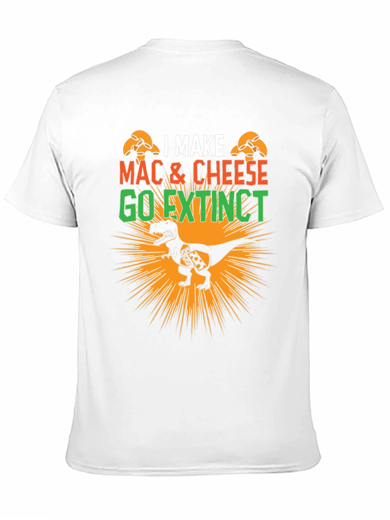 Black Mac & Cheese T-Rex Graphic T-Shirt view 11