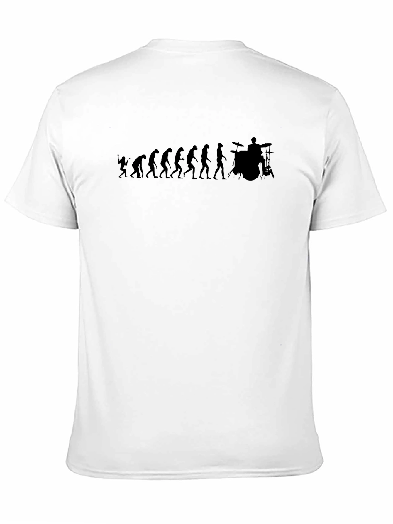 Black Evolution of Drummer T-Shirt - Black view 11
