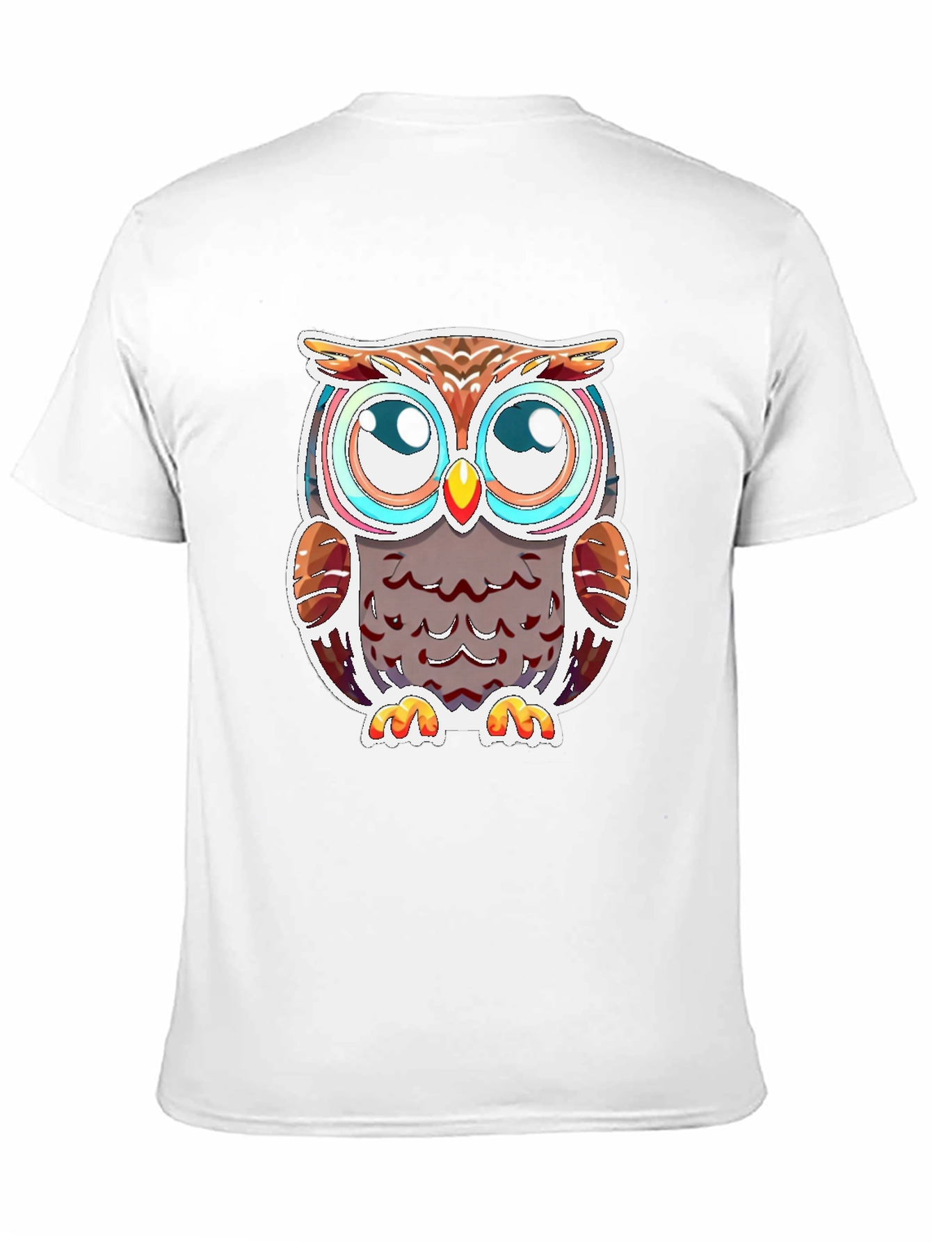 Black Owl Graphic Tee - Black Cotton Blend view 11