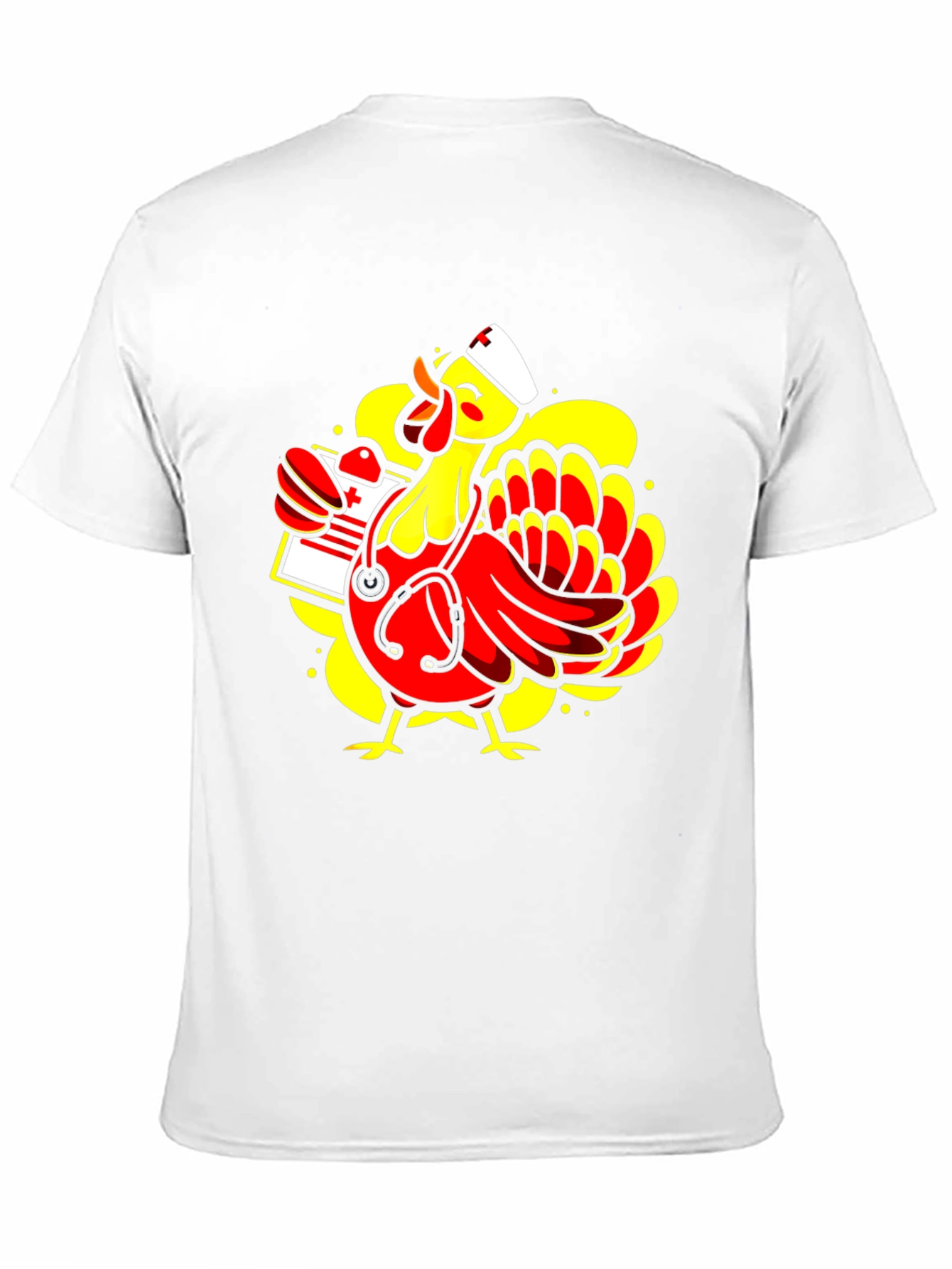 Black Nurse Chicken T-Shirt - Funny Animal Tee view 11