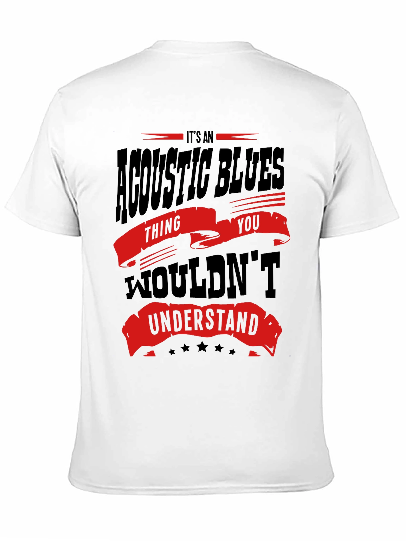 Black Acoustic Blues Thing T-Shirt - You Wouldn't Understand view 11