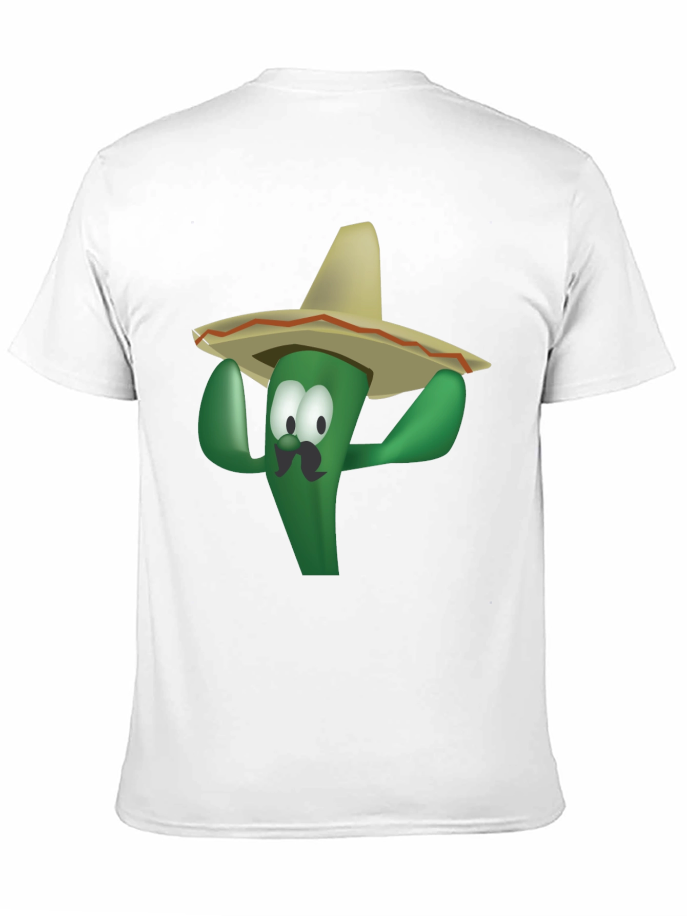 Black Funny Cactus Sombrero T-Shirt - Viva Mexico! view 11