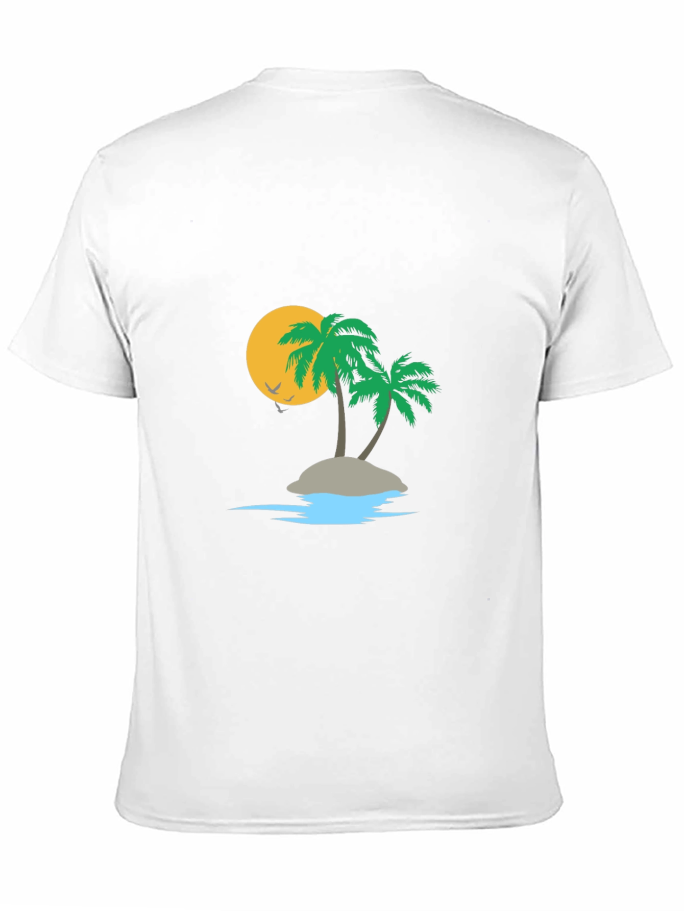 Black Tropical Island Graphic Tee view 11