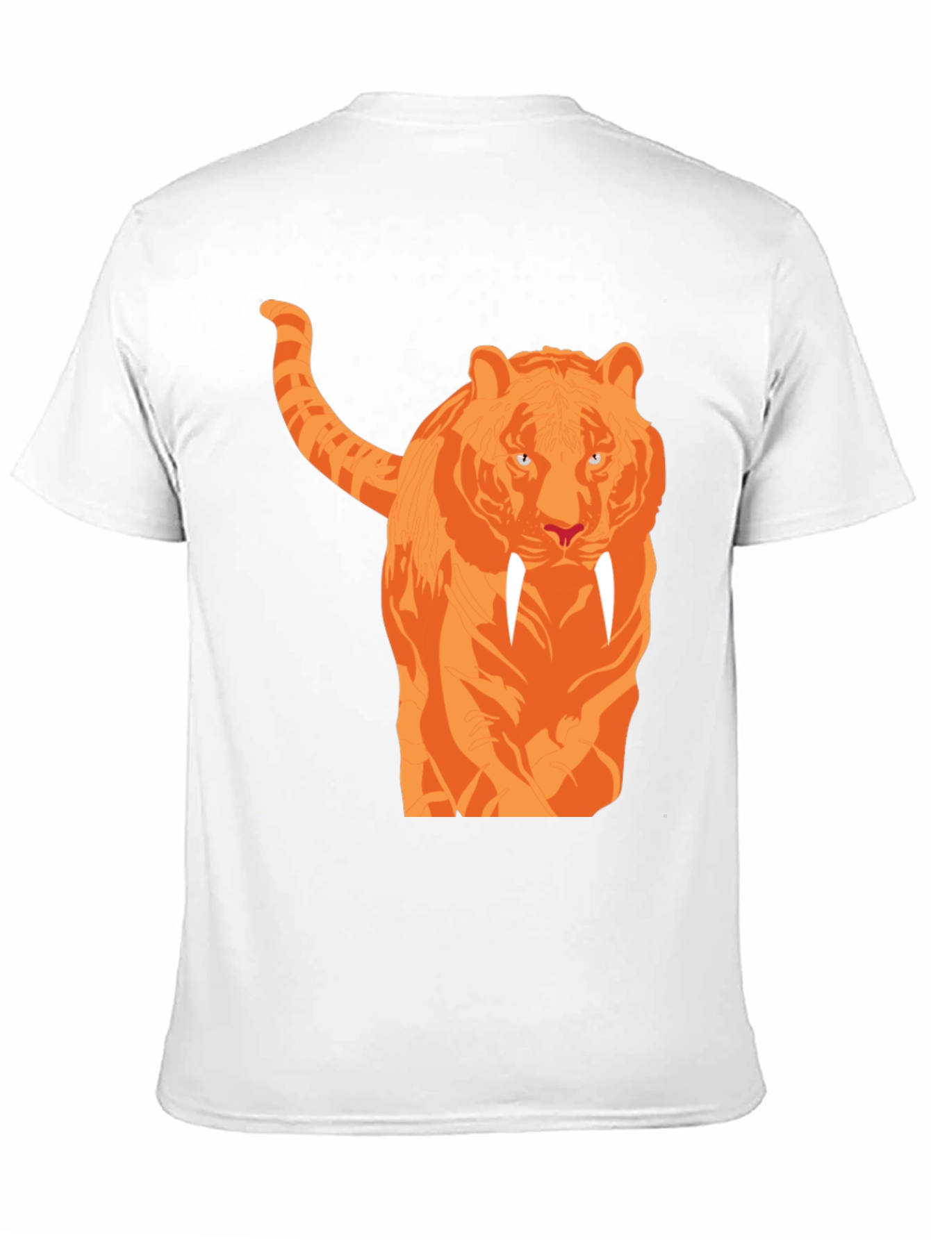 Black Cool Tiger Graphic Black T-Shirt view 11