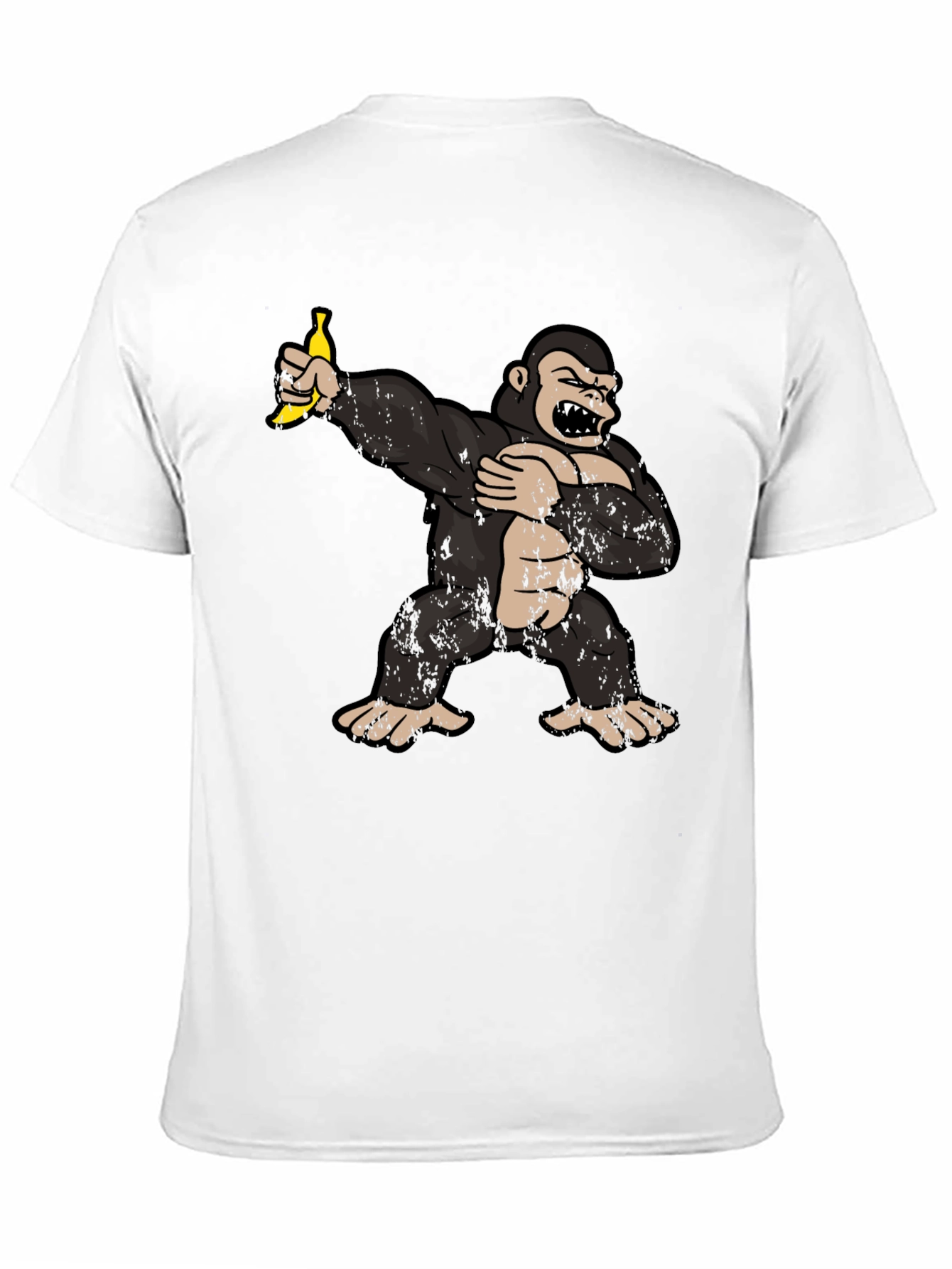 Black Dabbing Gorilla Graphic Tee - Funny Ape T-Shirt view 11