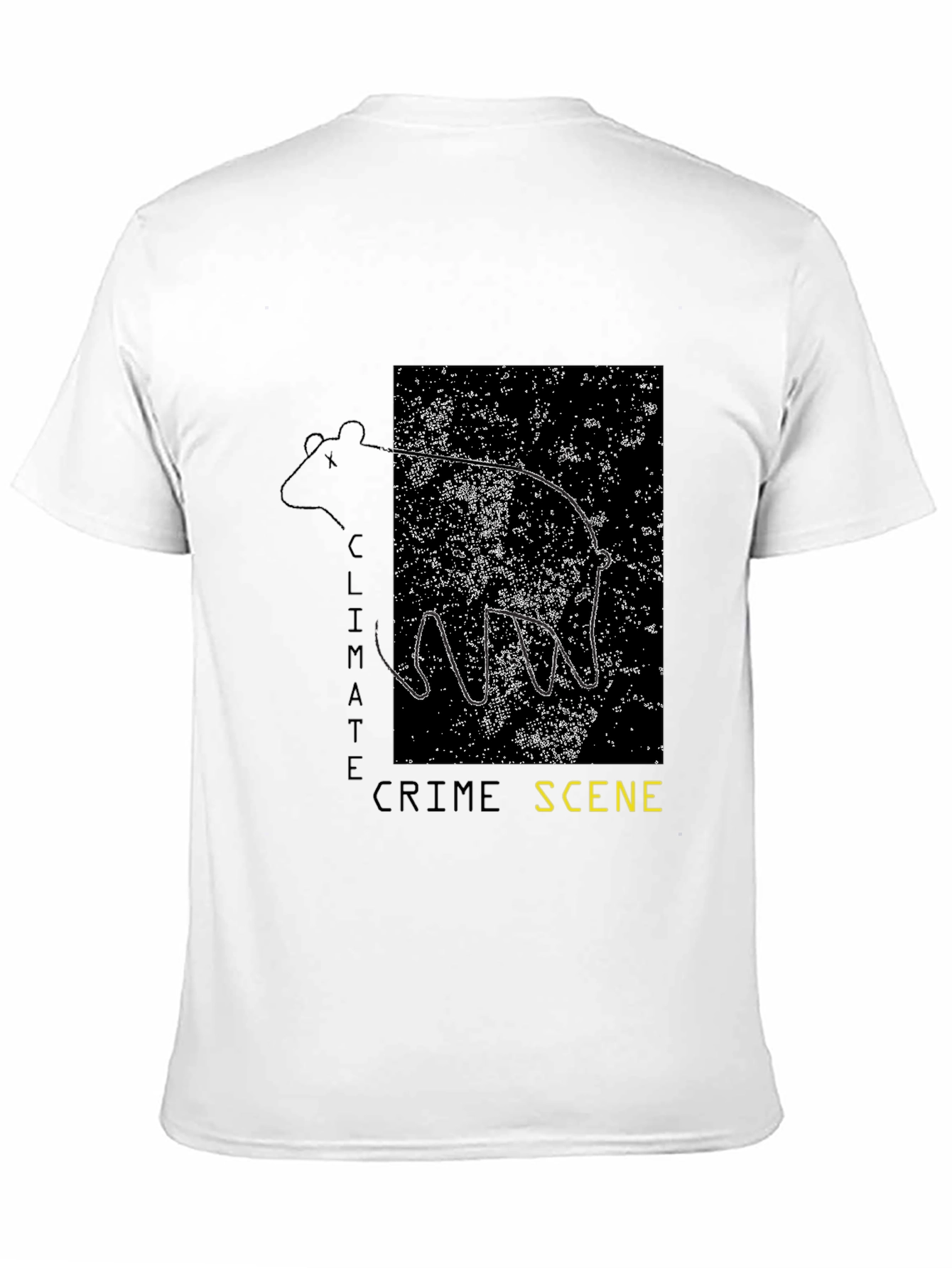 Black Climate Crime Scene T-Shirt view 11