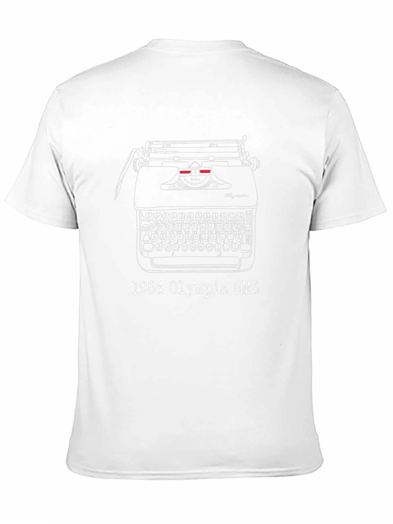 Black Vintage Typewriter Graphic Tee view 11