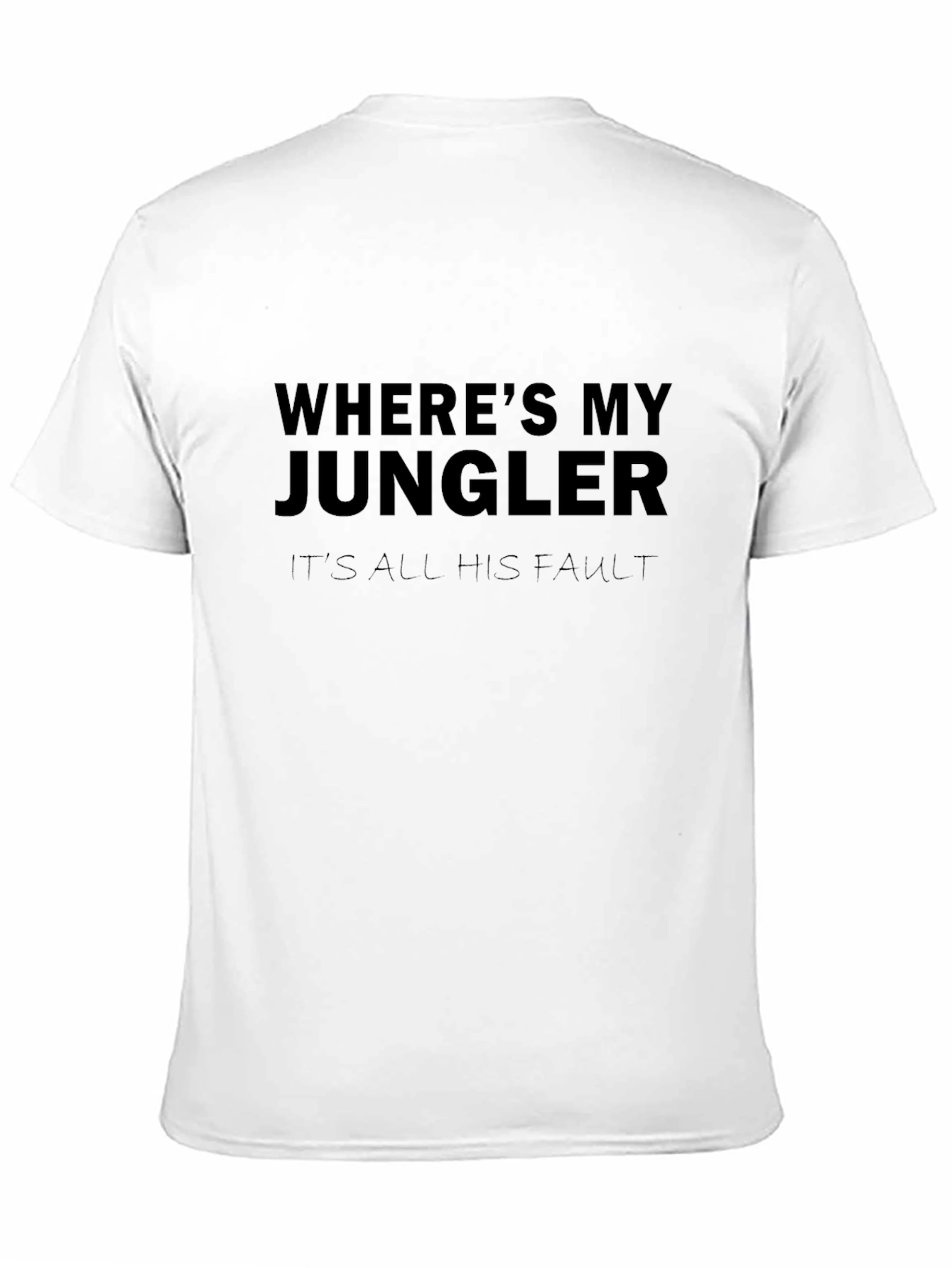 Black Where's My Jungler T-Shirt view 11