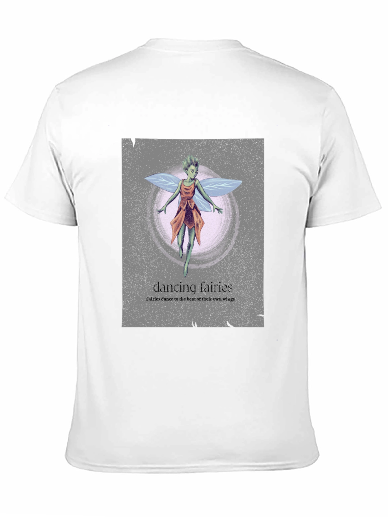 Black Dancing Fairies Graphic Tee - Unique Design, Soft Cotton view 11