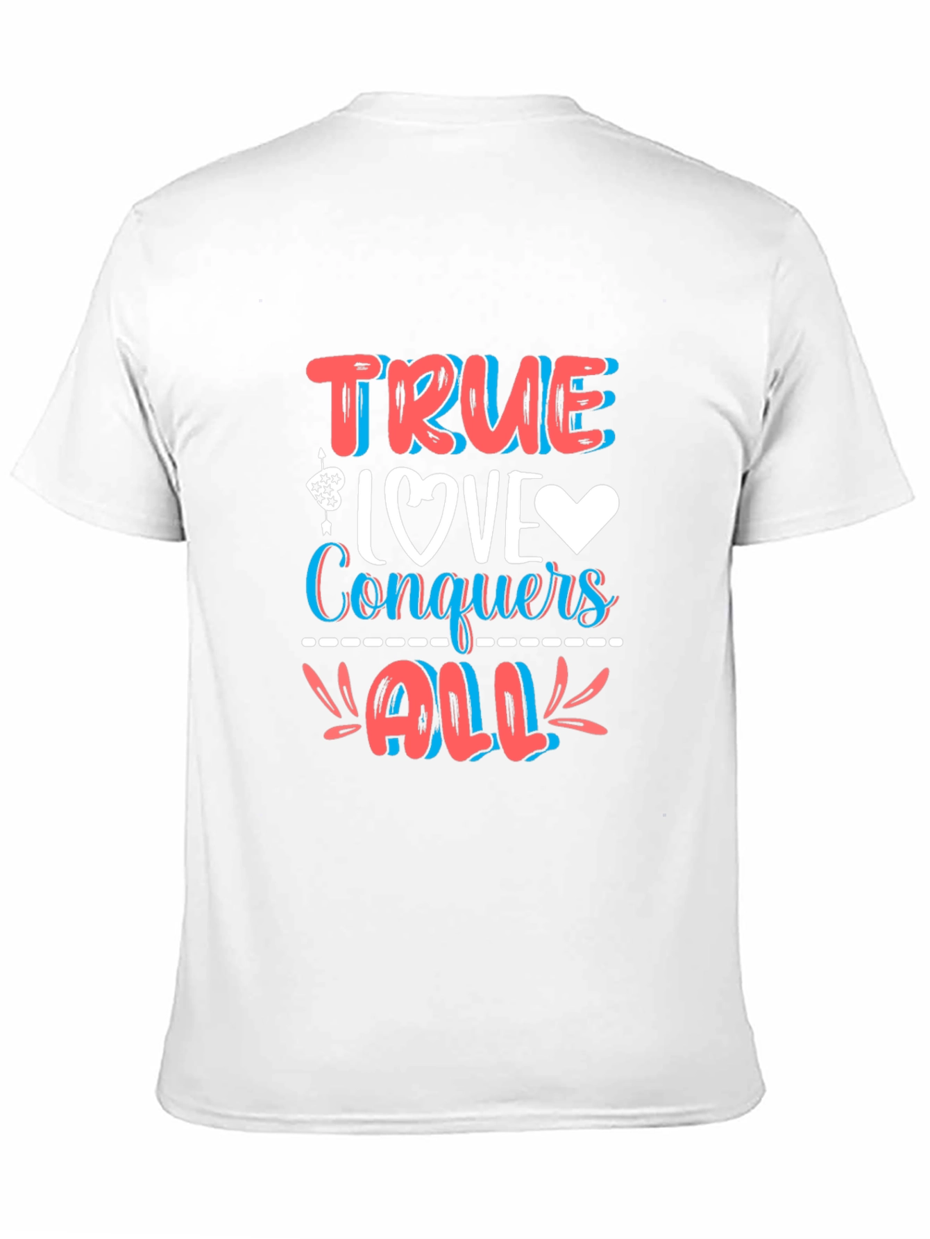 Black True Love Conquers All Graphic Tee - Stylish Comfort Fit view 11