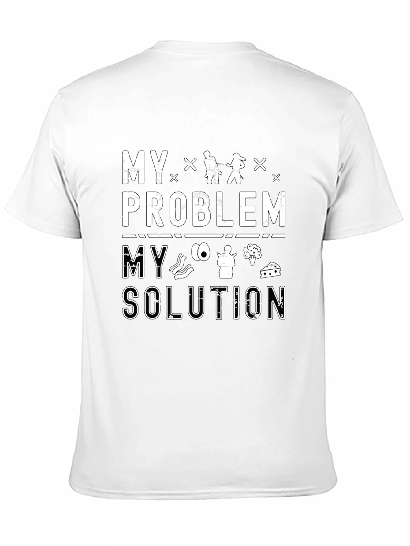 Black Fishing & Food Solution T-Shirt view 11