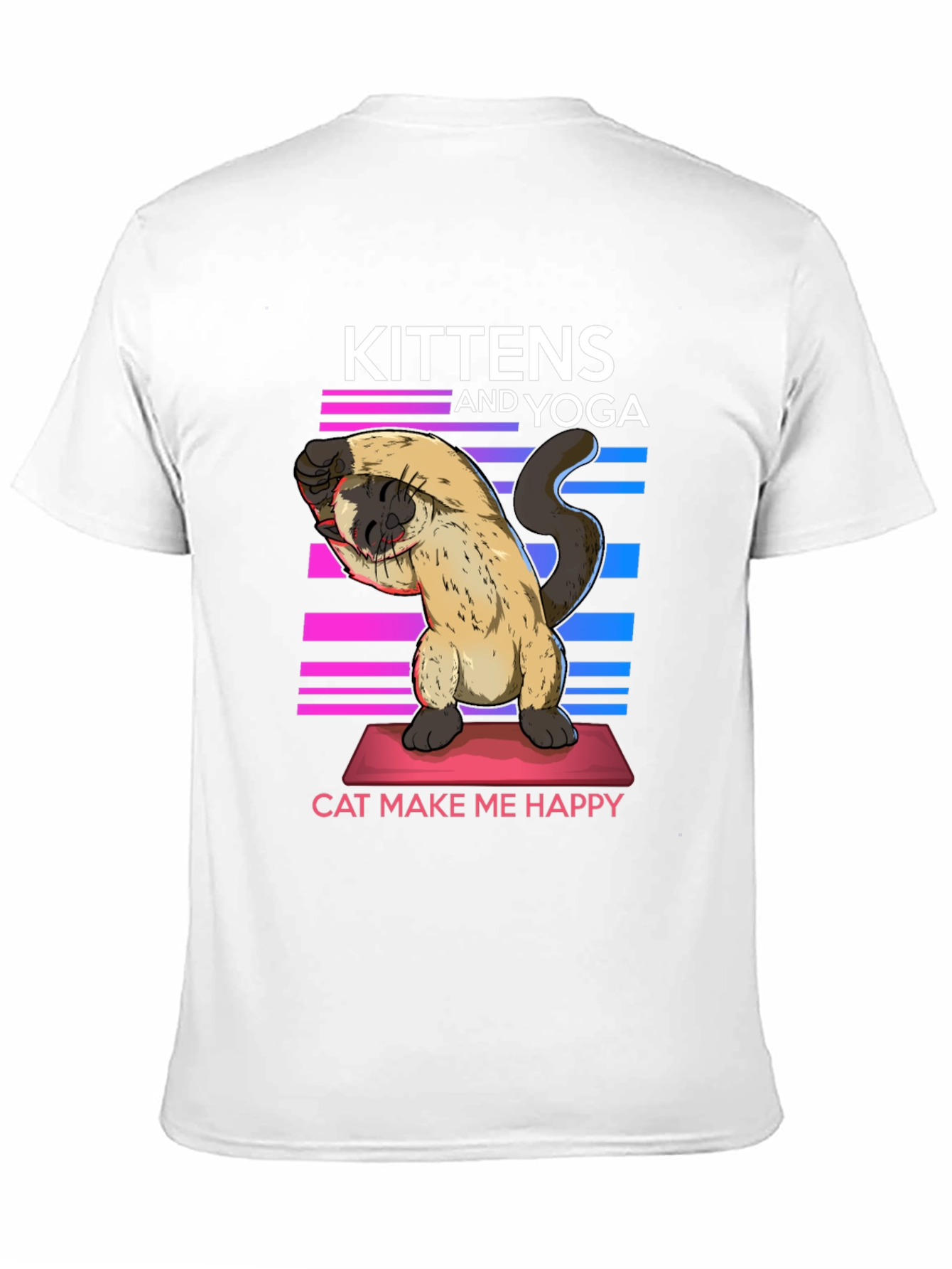 Black Kittens & Yoga Cat Lover T-Shirt view 11
