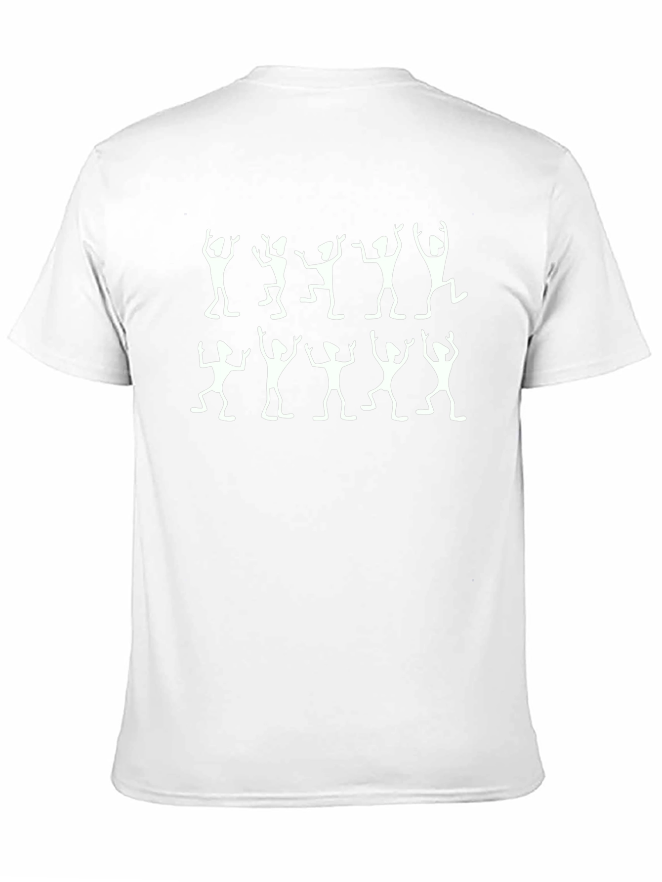 Black Dancing Figures Black Crew Neck T-Shirt view 11