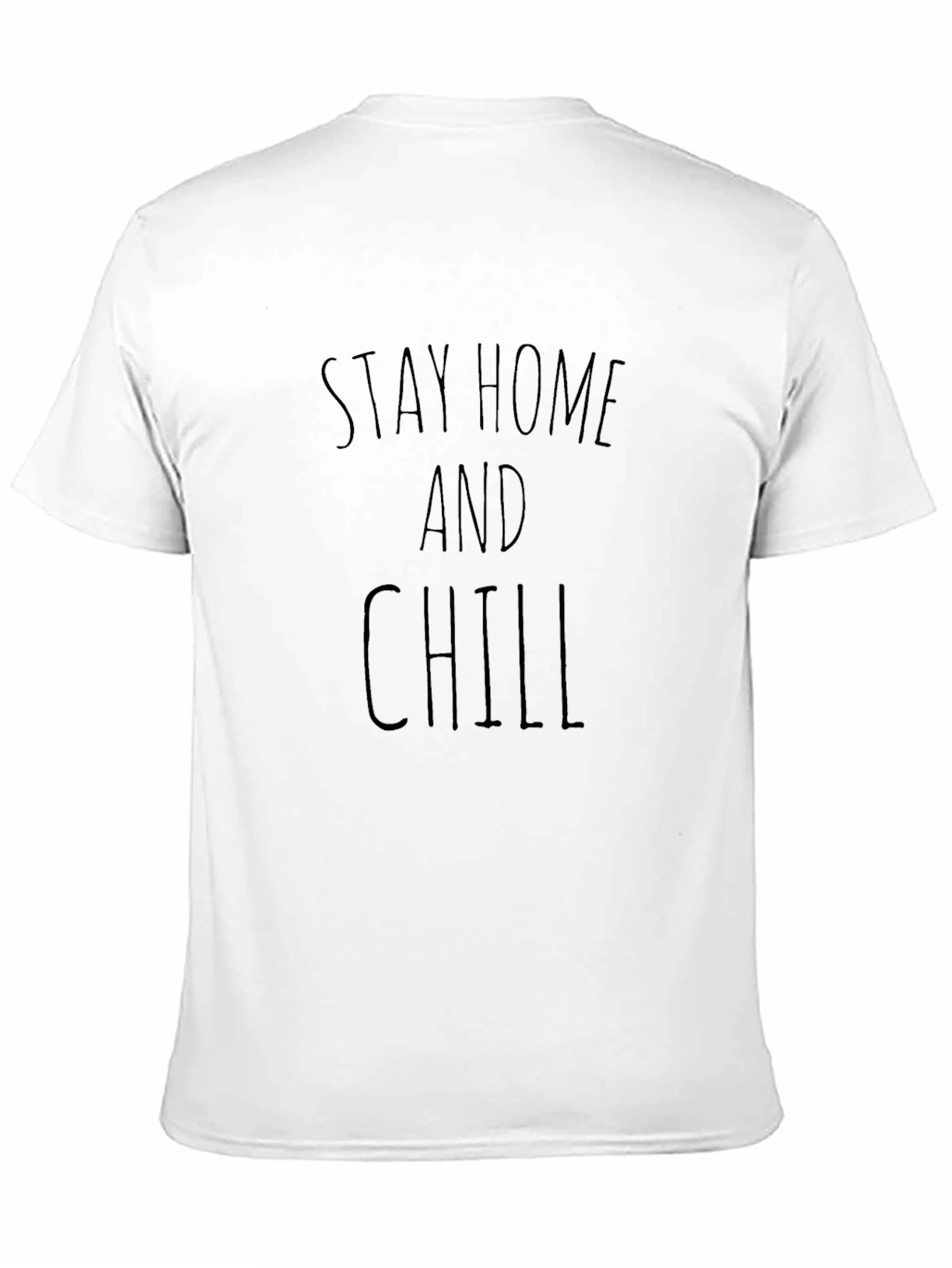 Black Stay Home and Chill Graphic Tee view 11