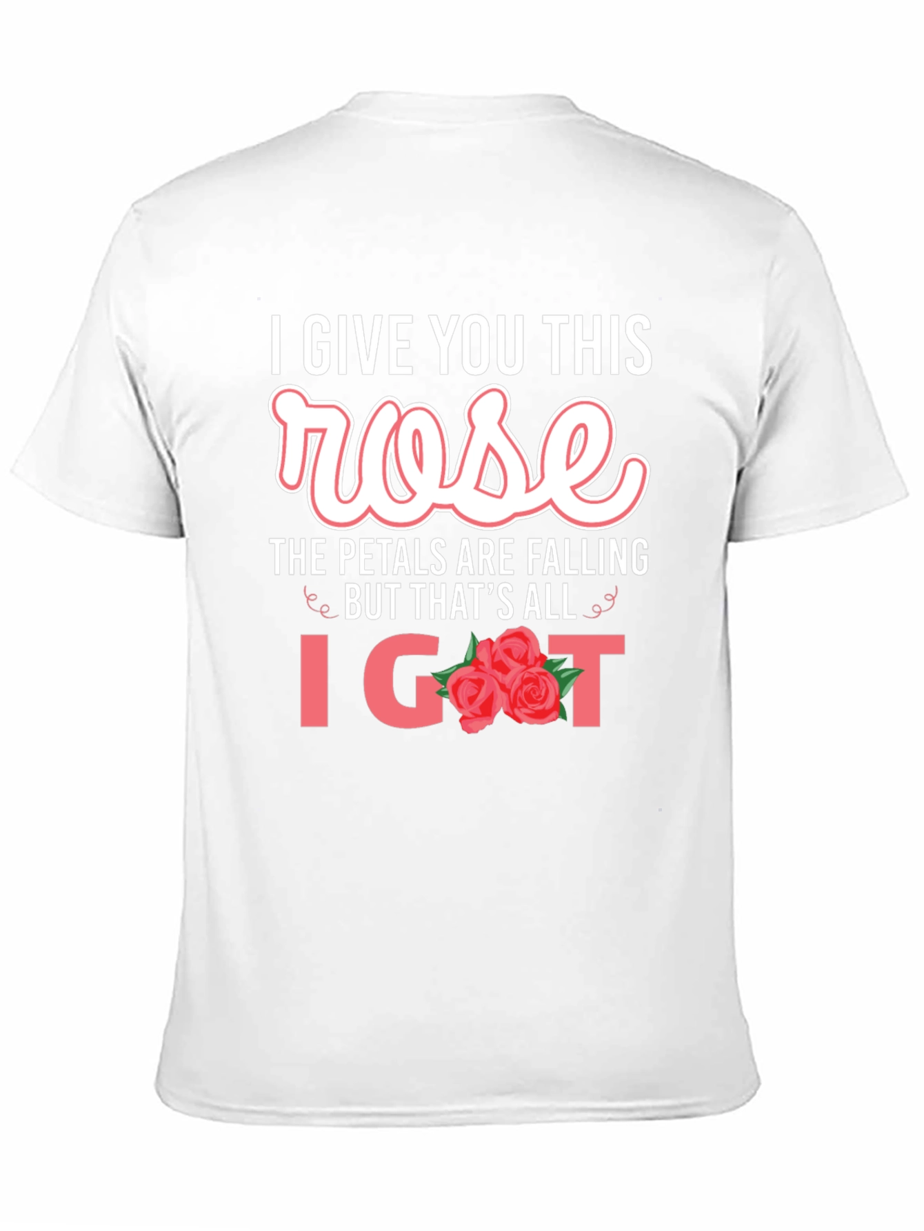 Black I Give You This Rose Graphic T-Shirt view 11