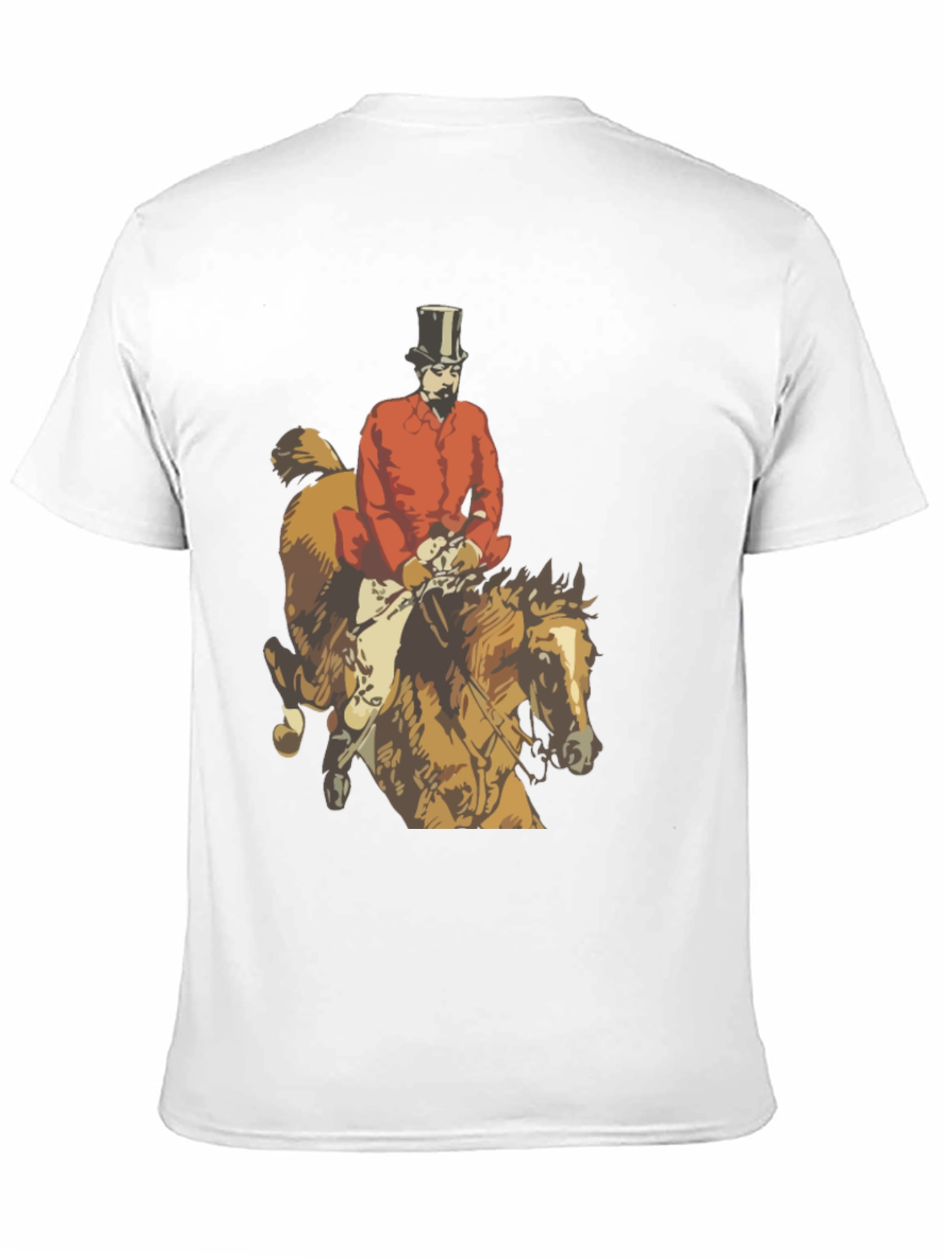 Black Equestrian Fox Hunter T-Shirt view 11