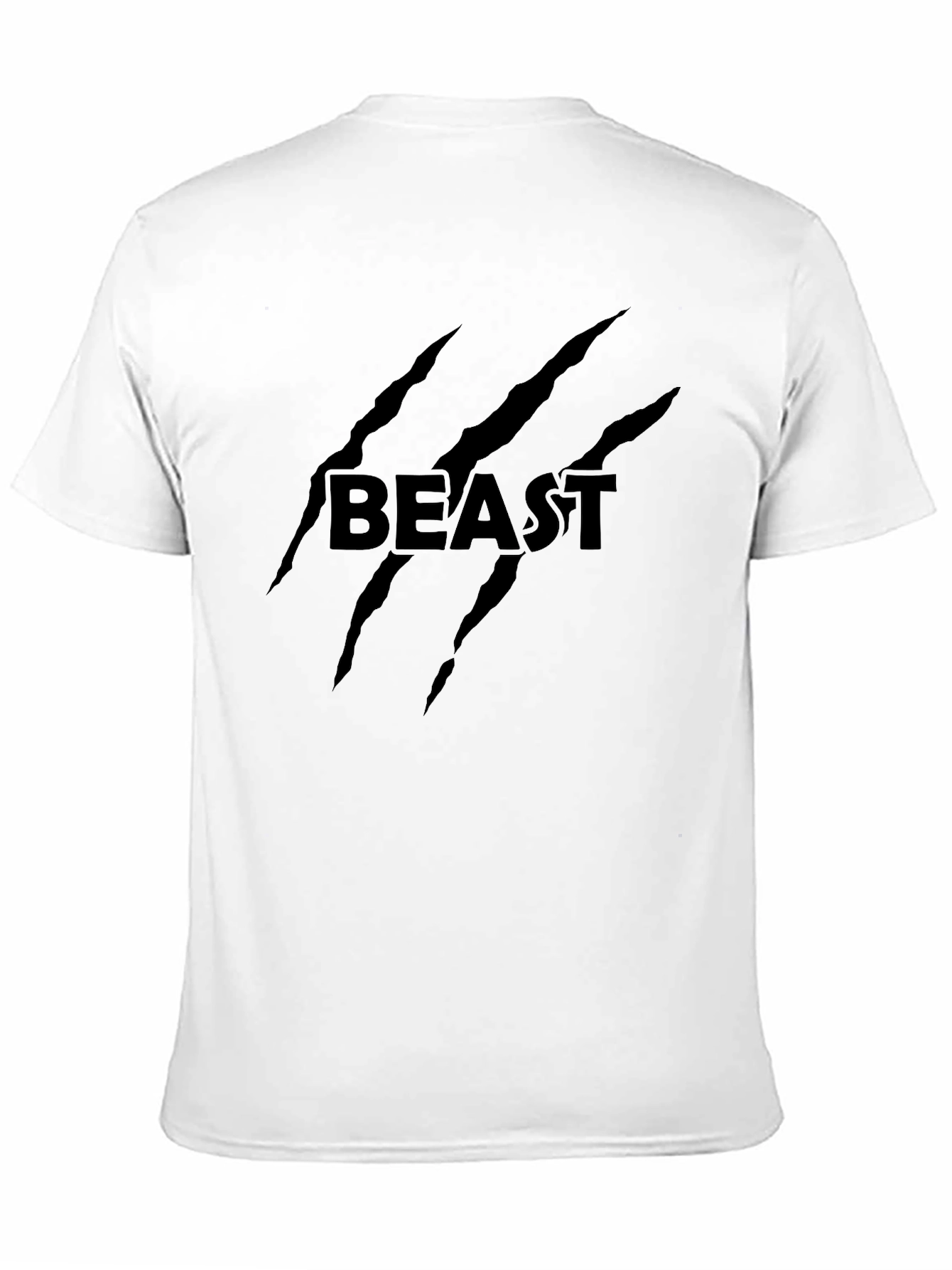 Black Men's Black Beast Claw Graphic Tee view 11
