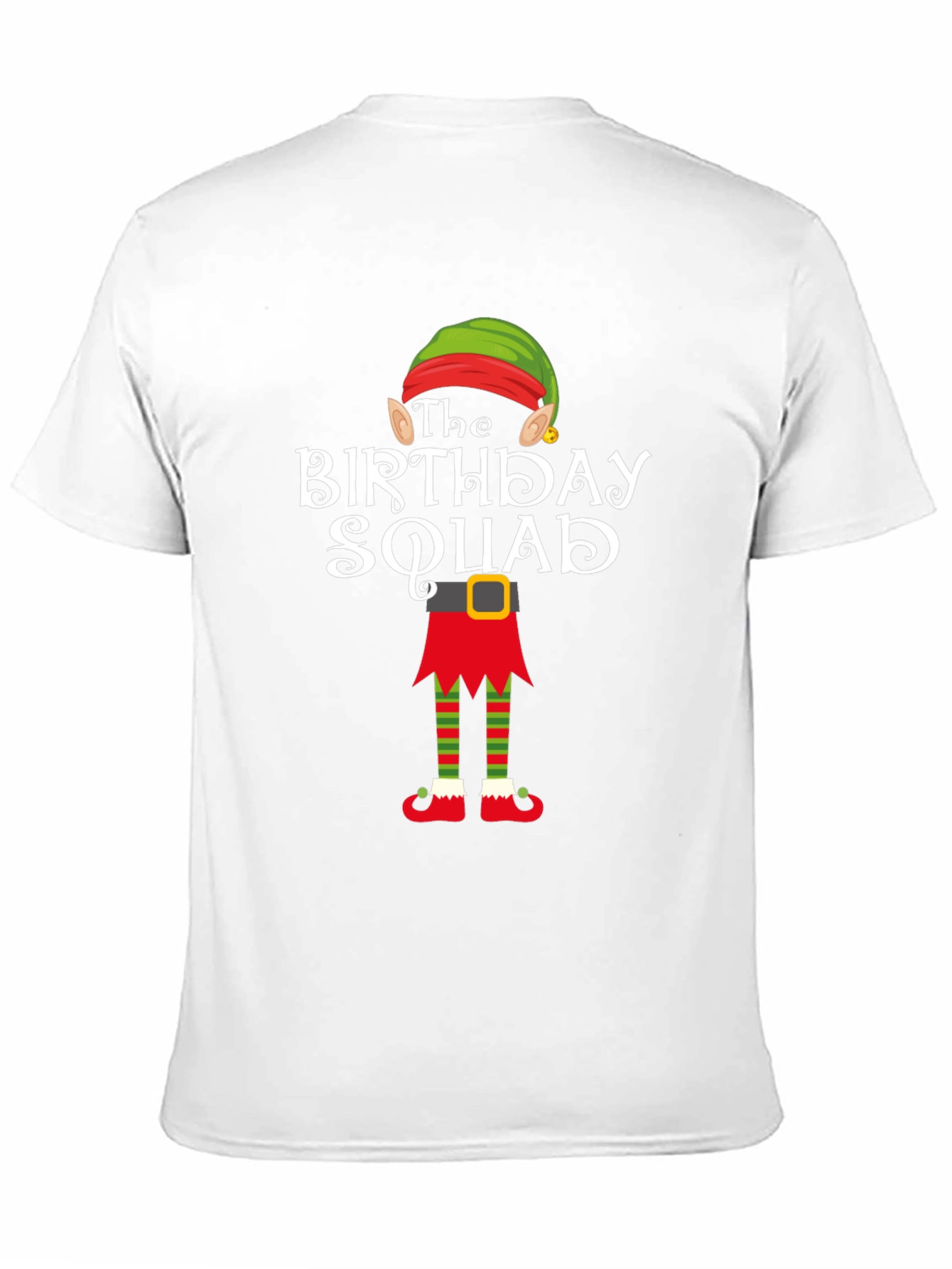 Black Birthday Squad Elf T-Shirt view 11