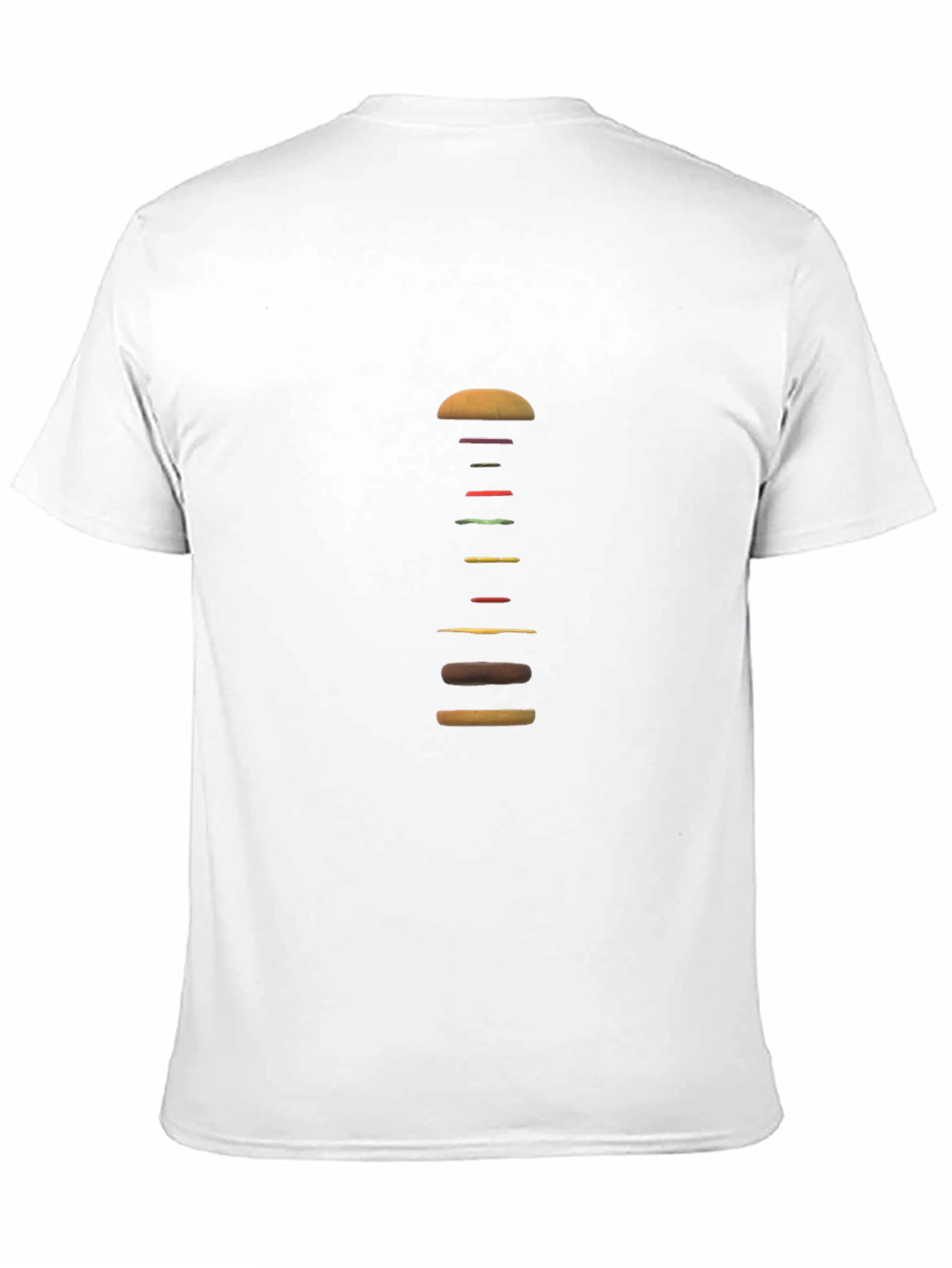 Deconstructed Burger Graphic Tee - Black - 11
