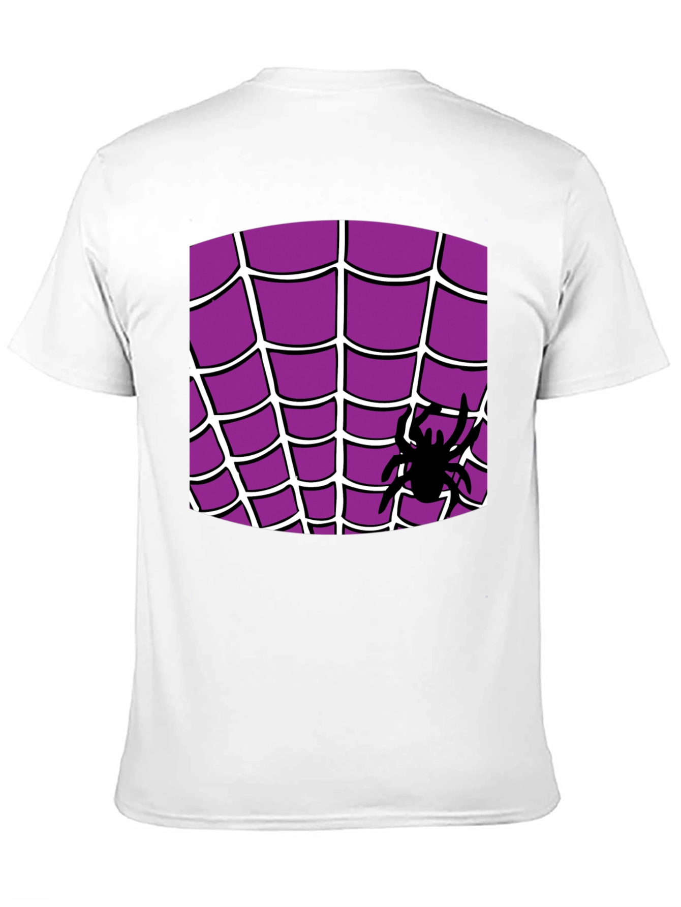 Black Spider Web T-Shirt - Halloween Costume view 11