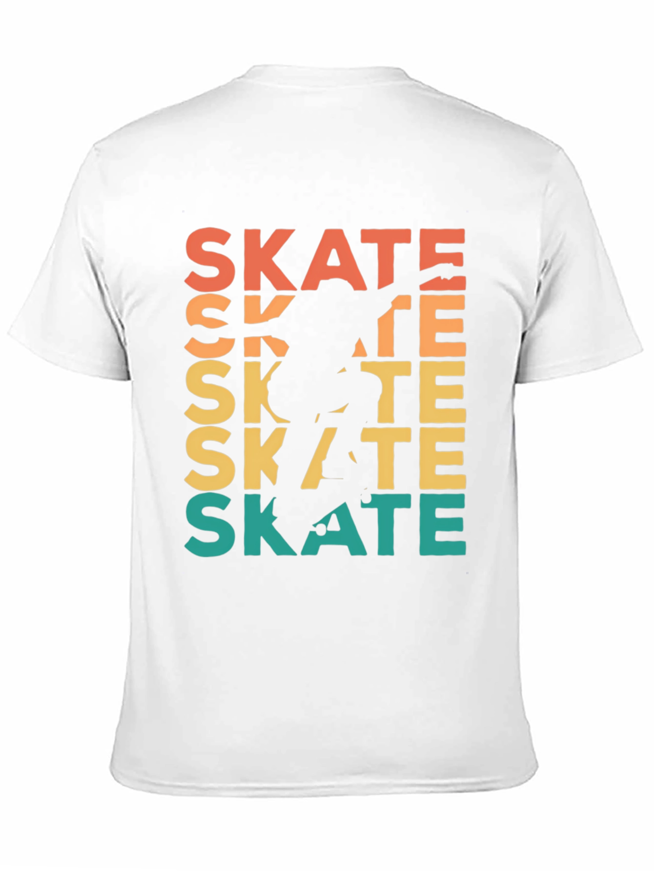 Black Retro Skate T-Shirt - Cool Skater Design view 11