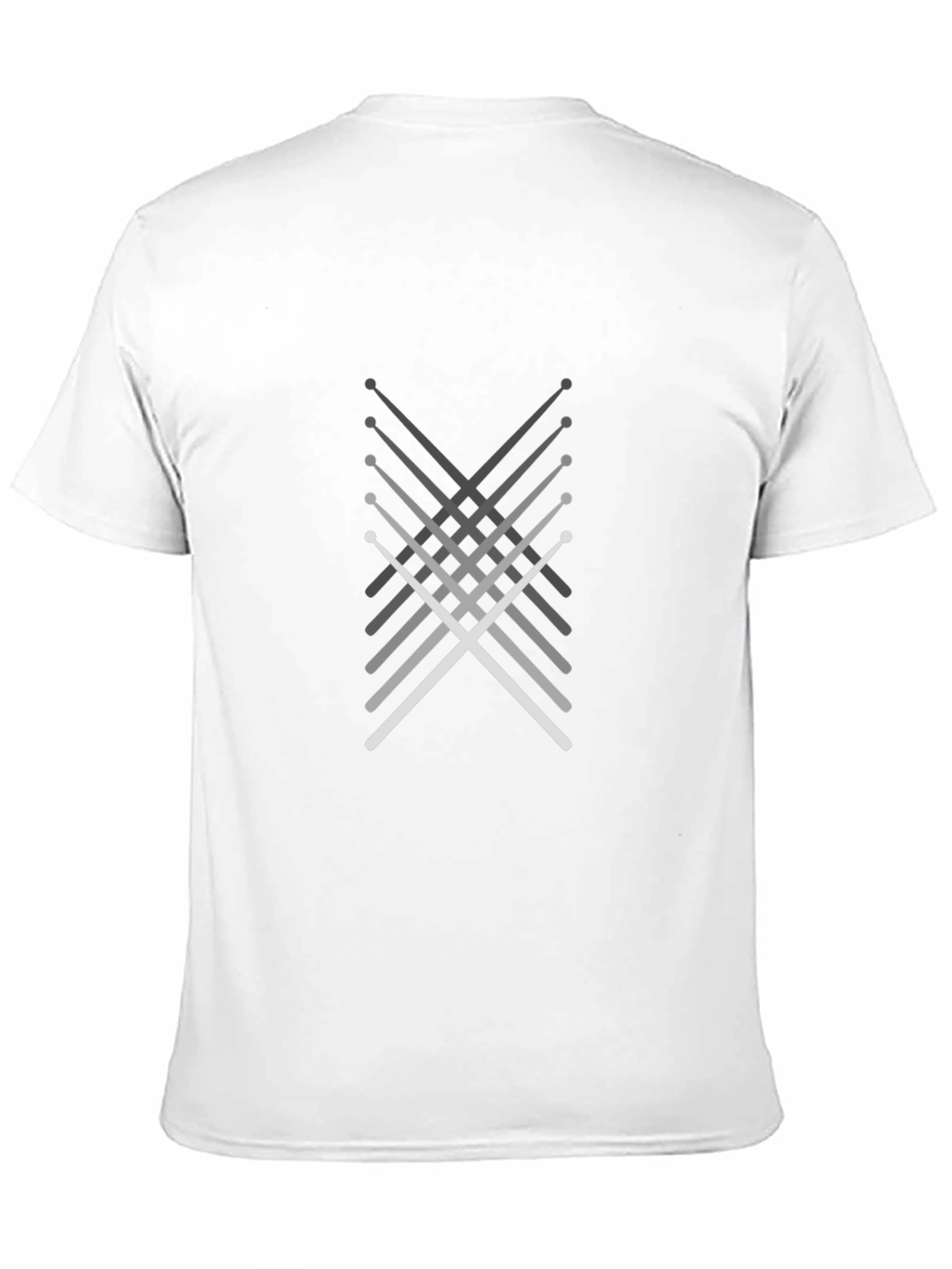Black Drumsticks Graphic Black T-Shirt view 11