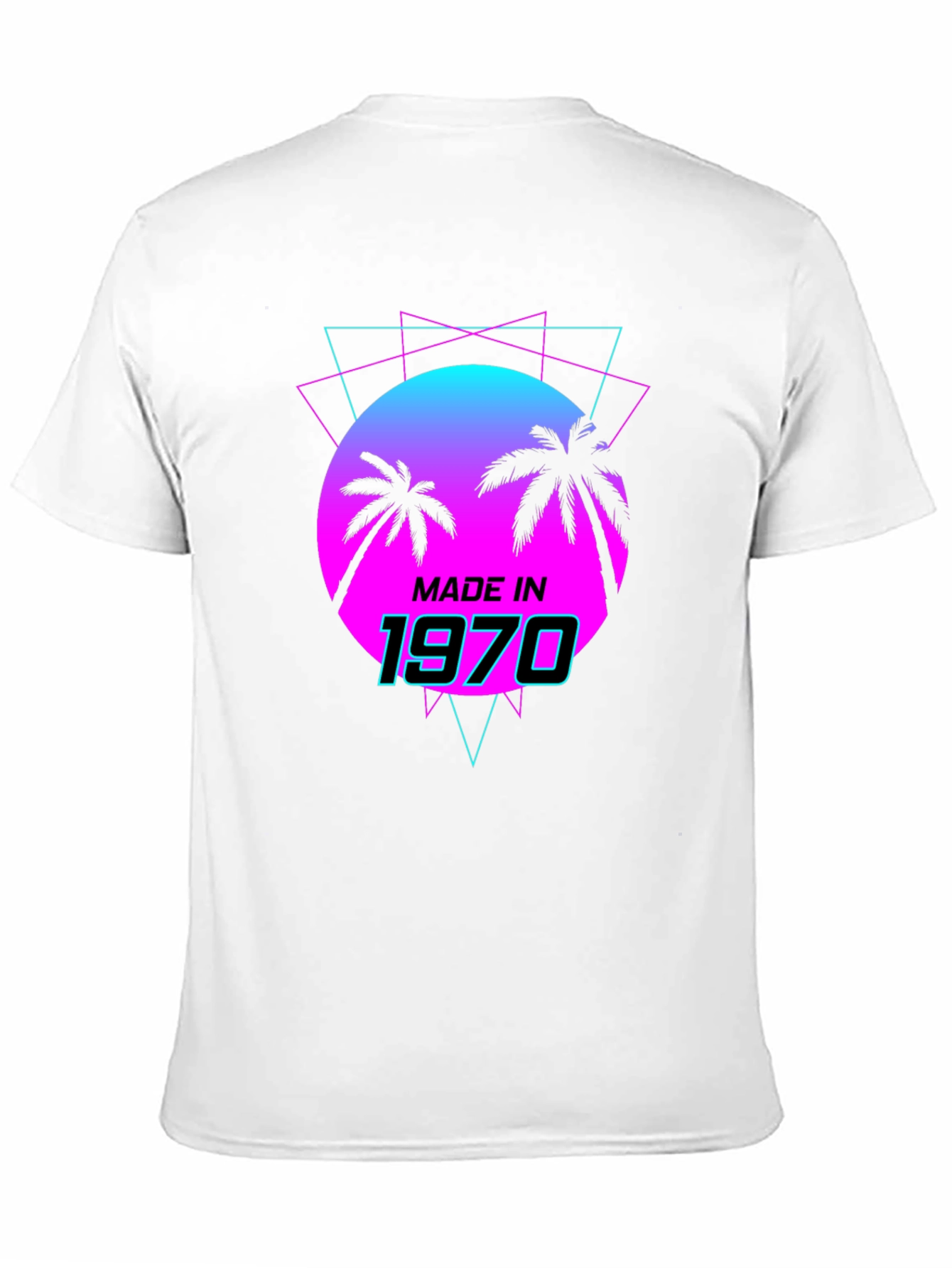 Black Made in 1970 Retro T-Shirt view 11