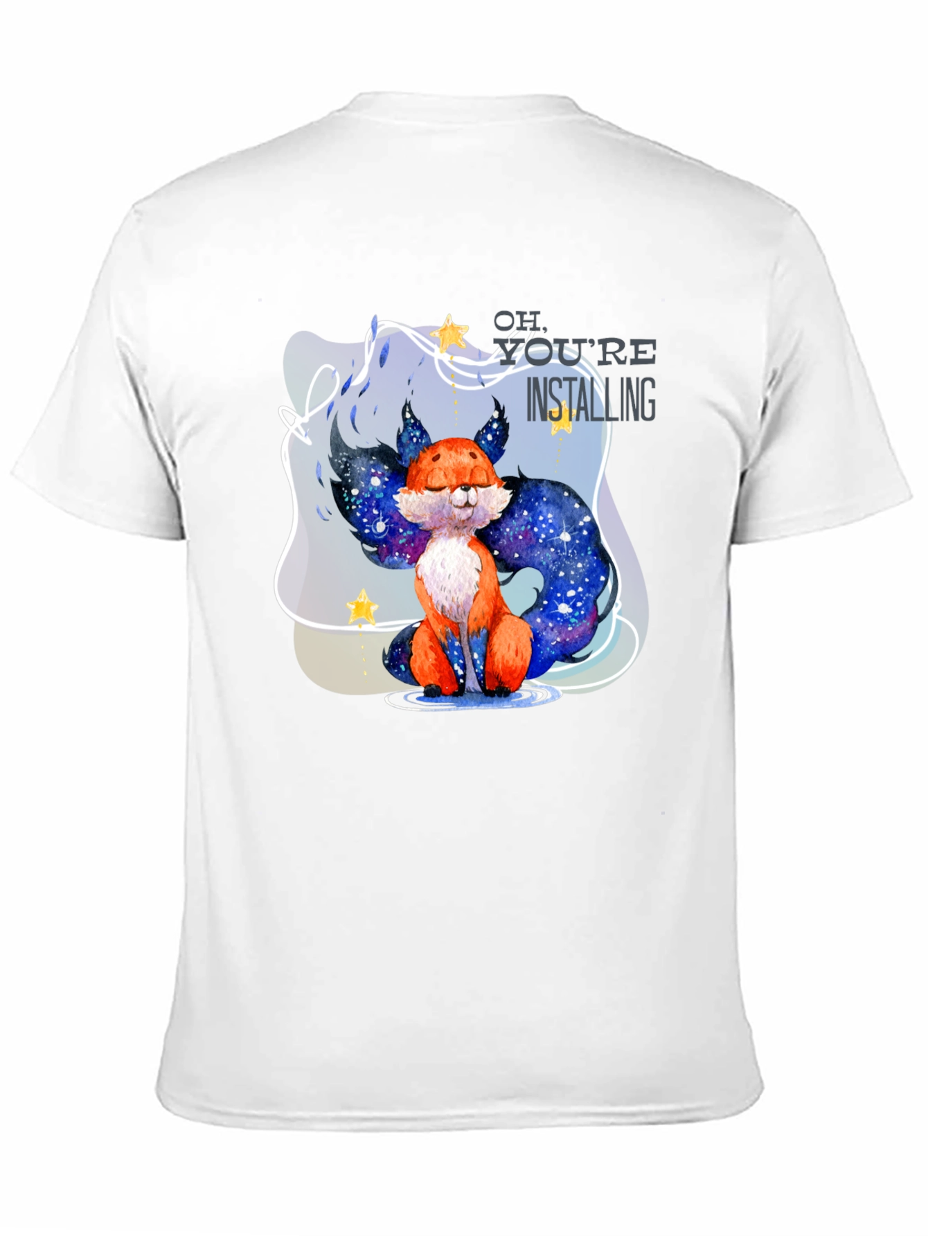 Black Galaxy Fox T-Shirt view 11