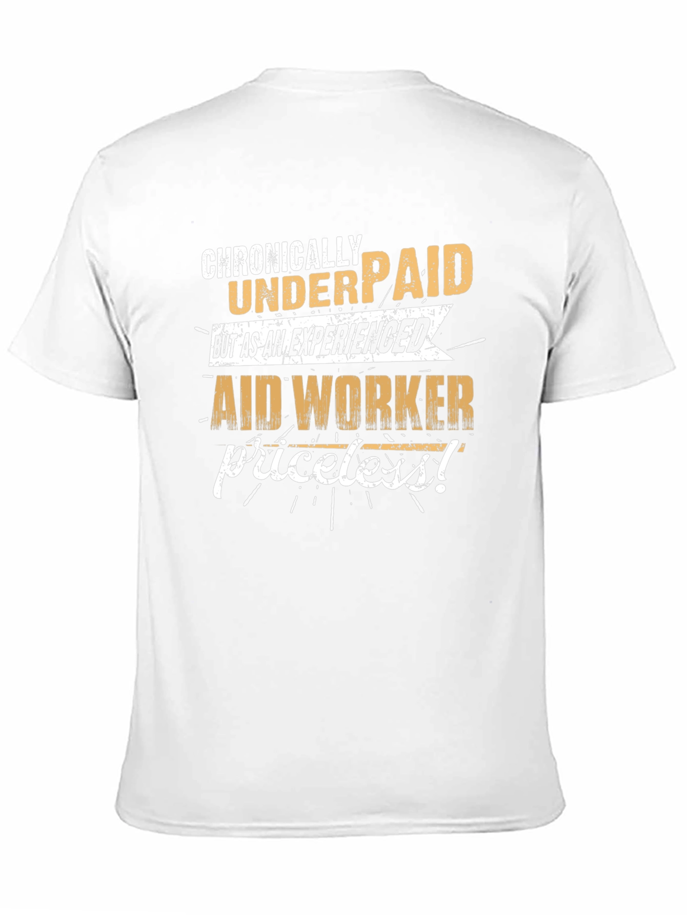 Black Chronically Underpaid Aid Worker T-Shirt view 11