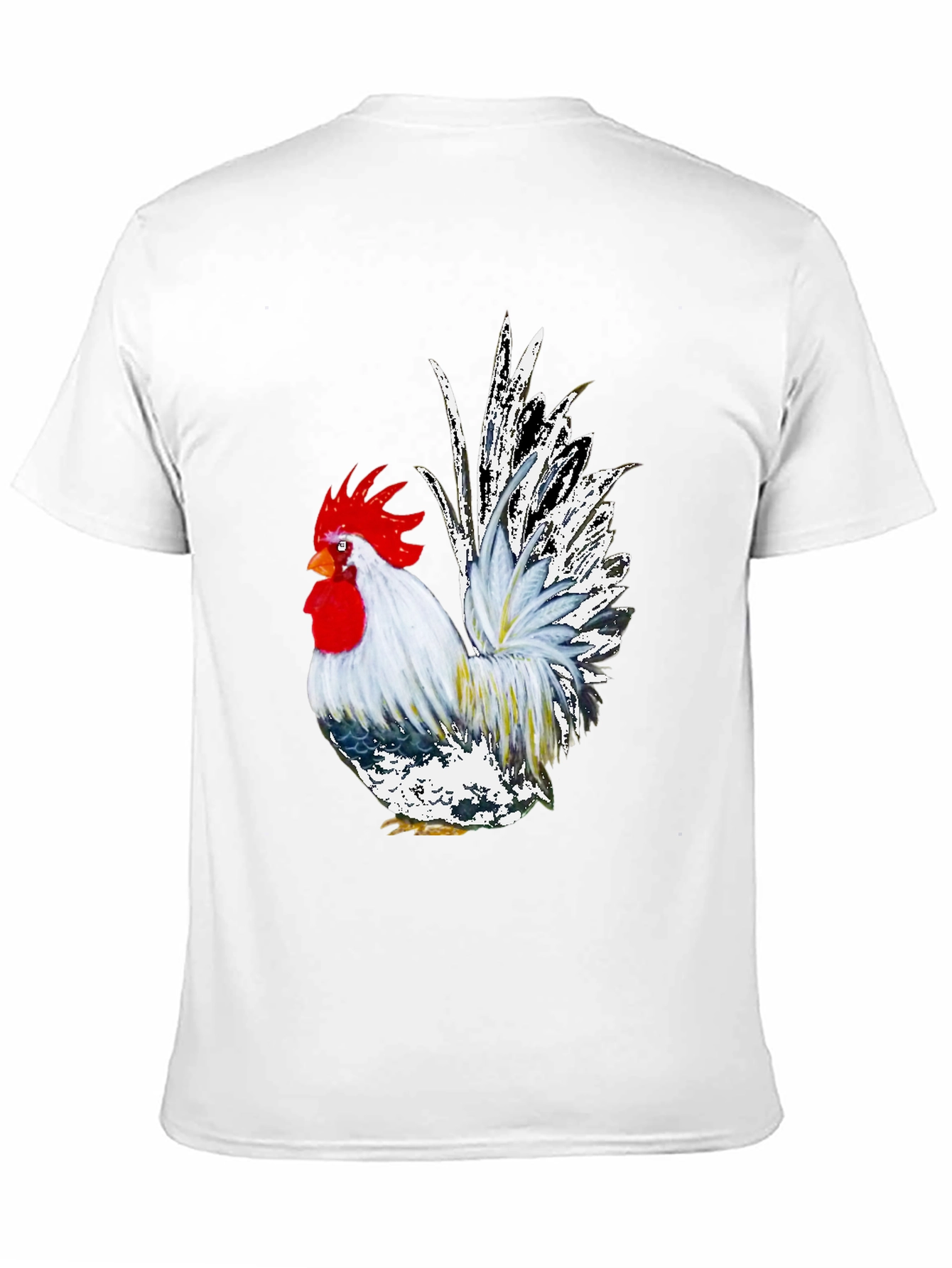 Rooster Graphic Tee - Cool Farm Animal T-Shirt - 11