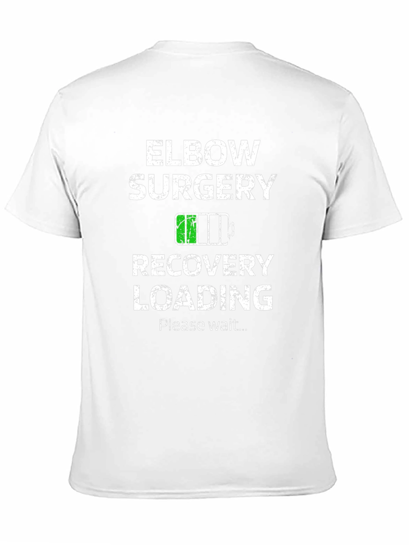 Black Elbow Surgery Recovery Loading Funny T-Shirt view 11