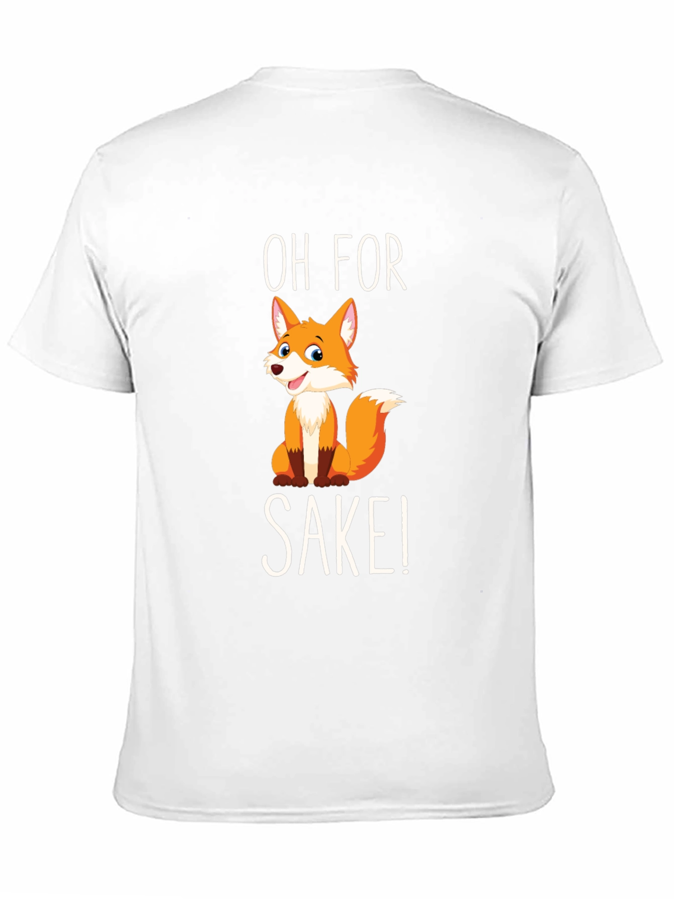 Black Funny Fox Graphic T-Shirt - Oh For Fox Sake! view 11
