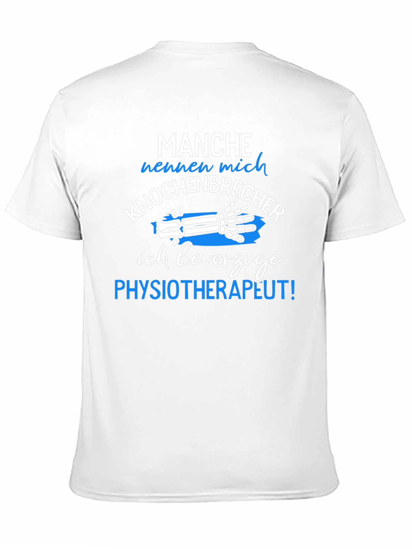 Black Funny Physical Therapist T-Shirt - Knochenbrecher Design view 11