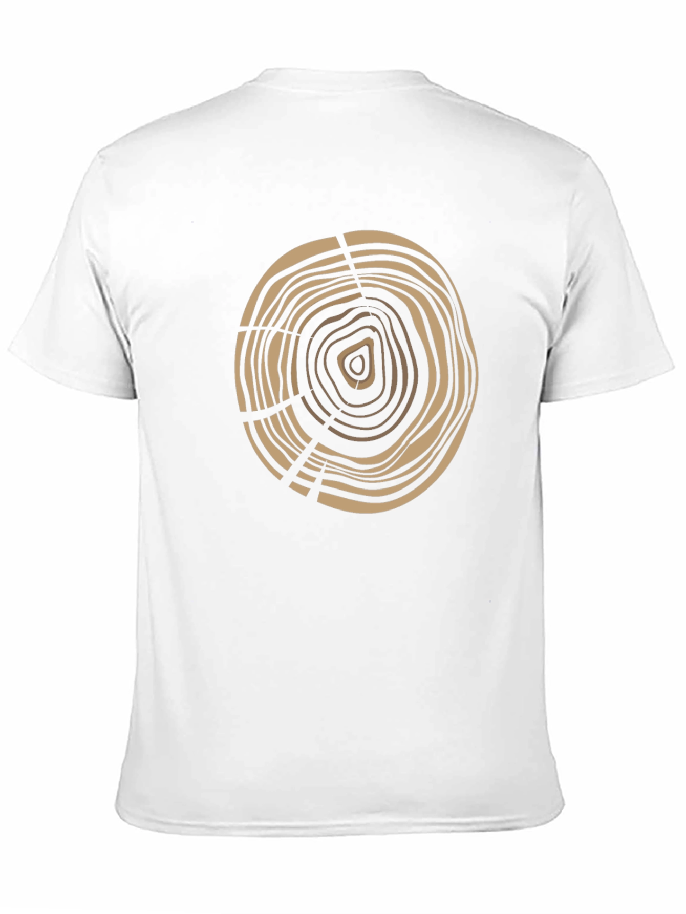 Black Tree Ring Graphic Tee - Earthy Design view 11