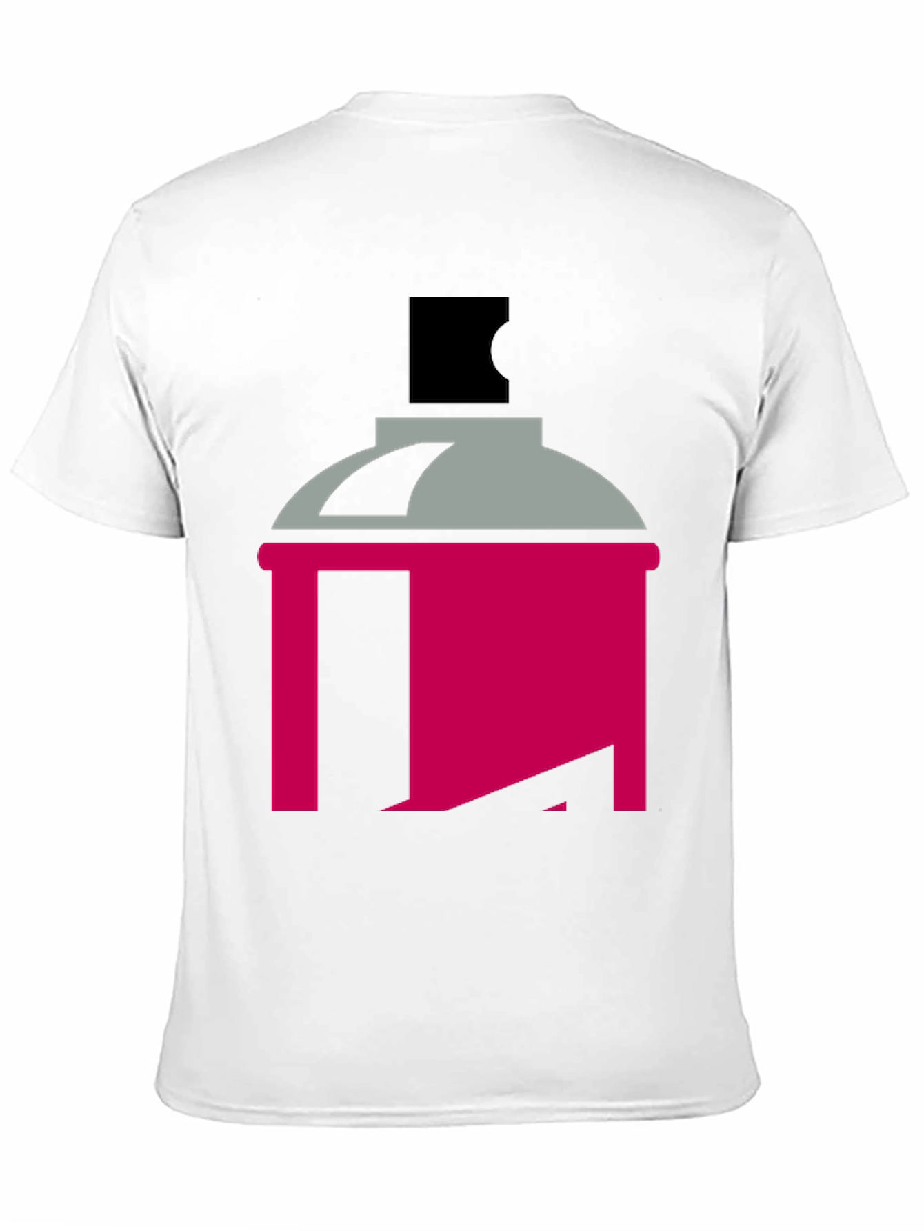 Black Spray Paint Can Graphic Tee - Modern Art Style view 11