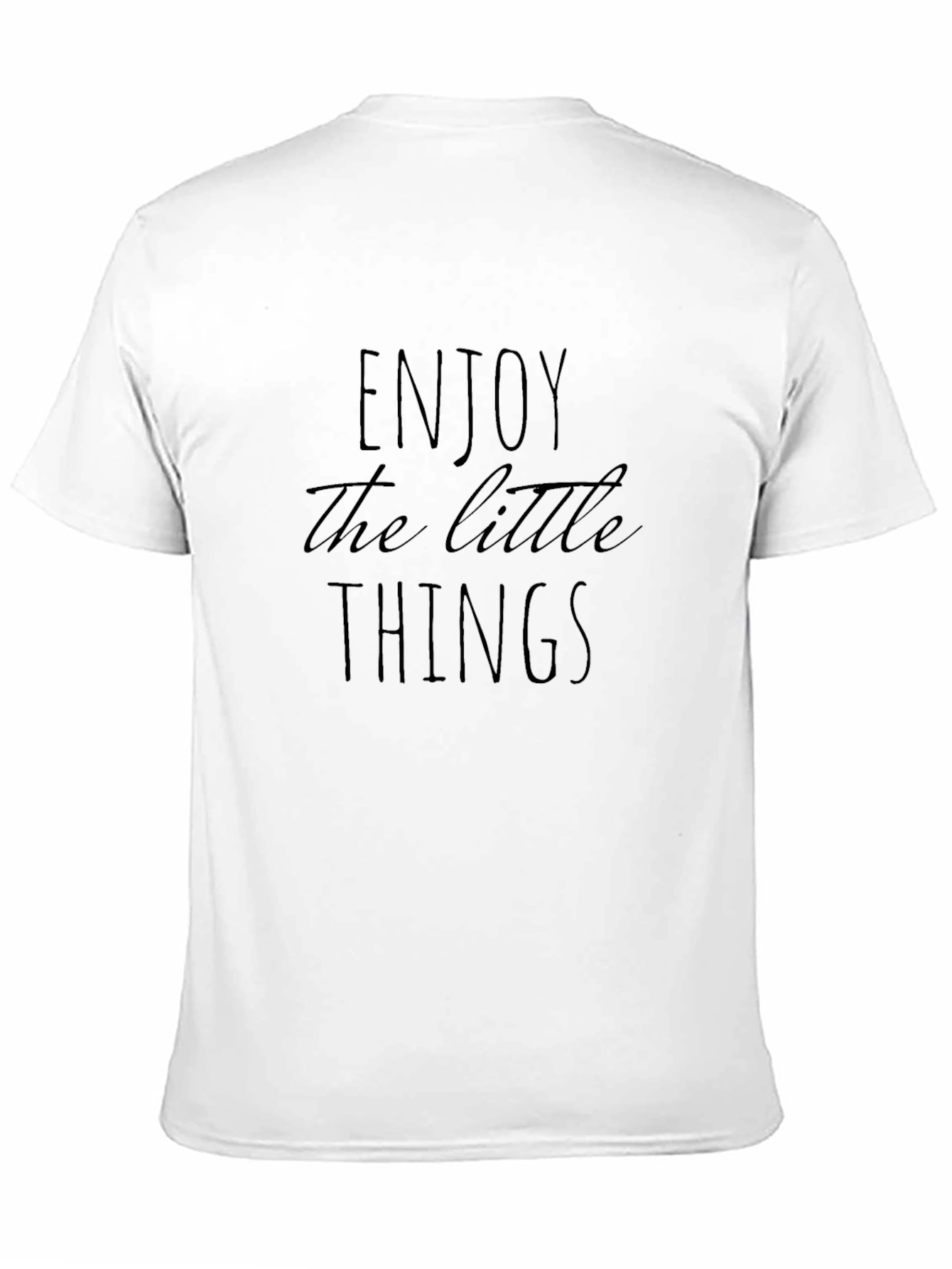Black Enjoy the Little Things Graphic T-Shirt view 11