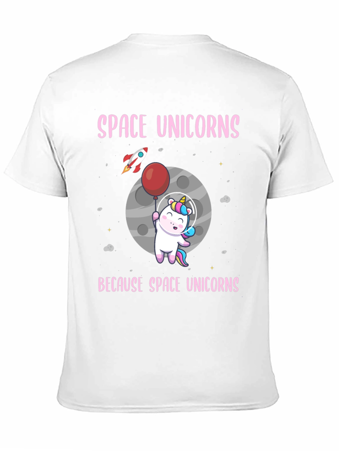 Black Space Unicorns Graphic T-Shirt view 11