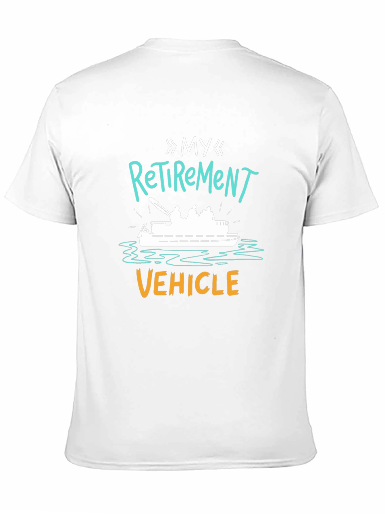 My Retirement Vehicle T-Shirt - Black Crew Neck Tee - 11