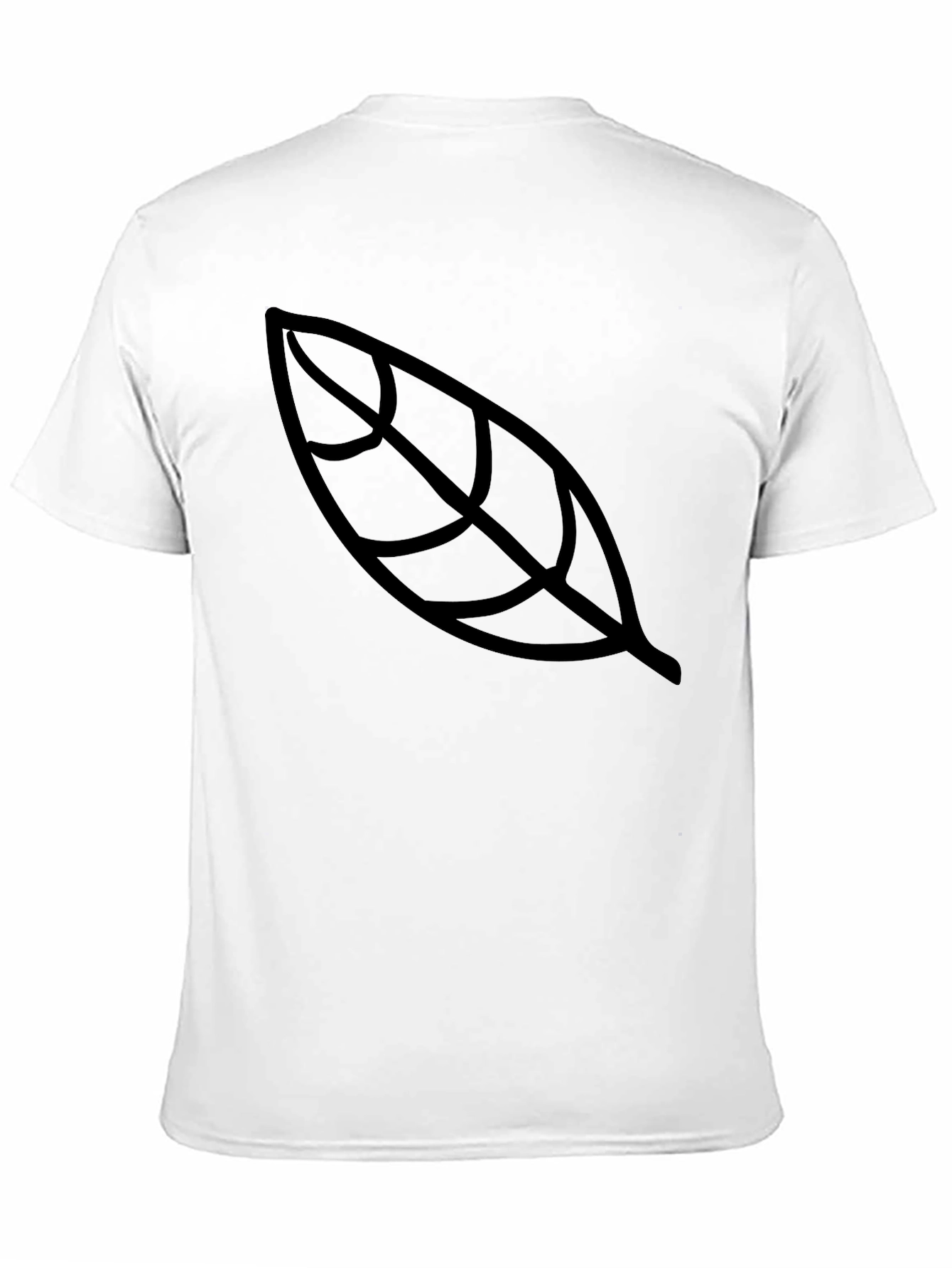 Black Leaf Graphic Black T-Shirt - Unisex view 11
