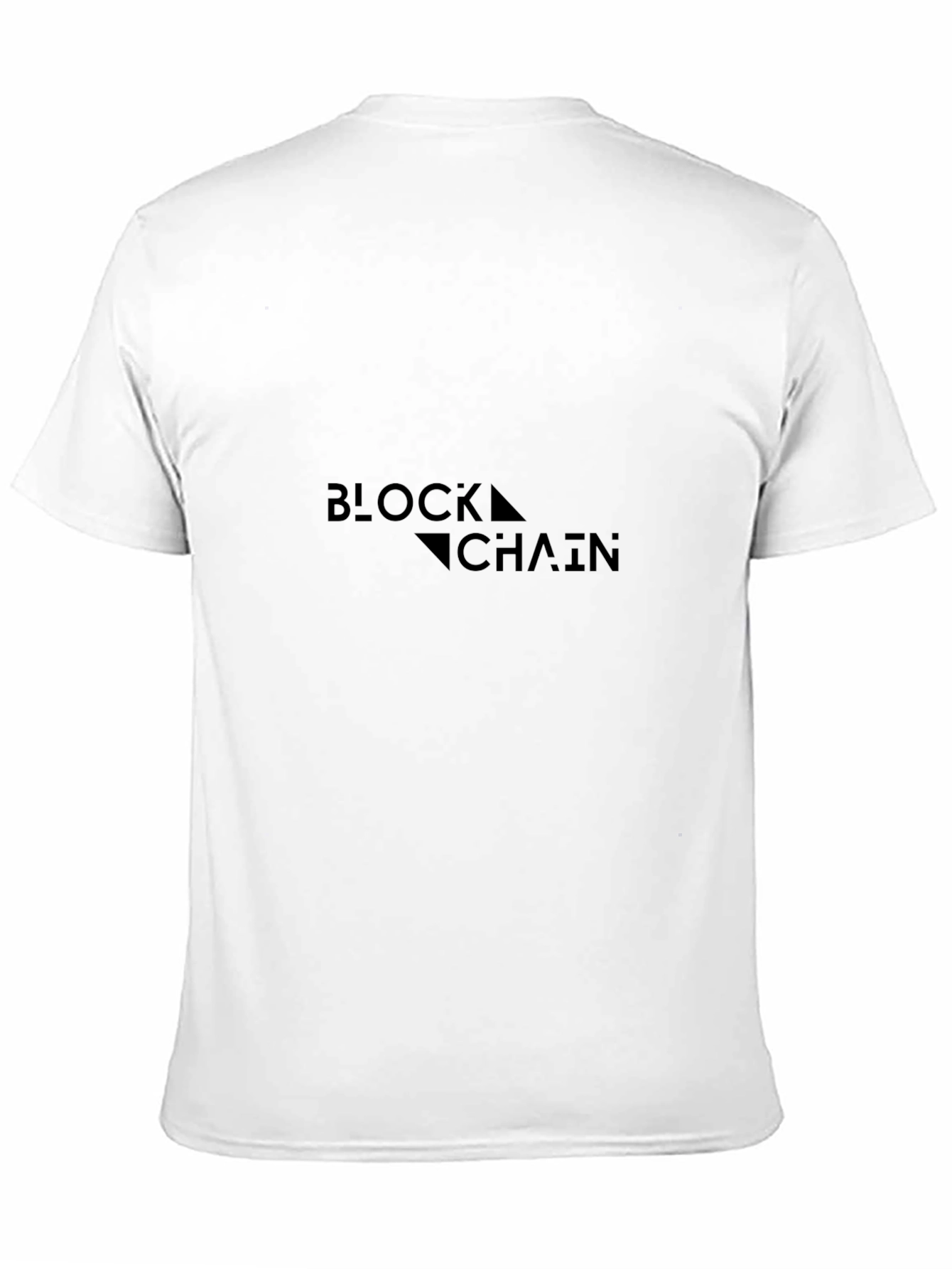 Black Blockchain Graphic Tee - Modern Black T-Shirt view 11